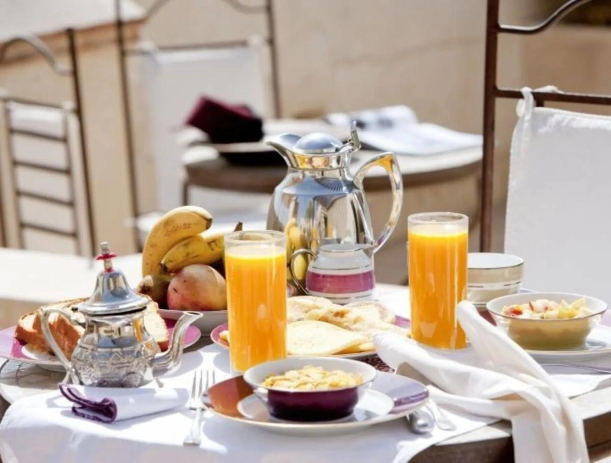 Breakfast in Riad Ushuaia La Villa - Centre Marrakech
