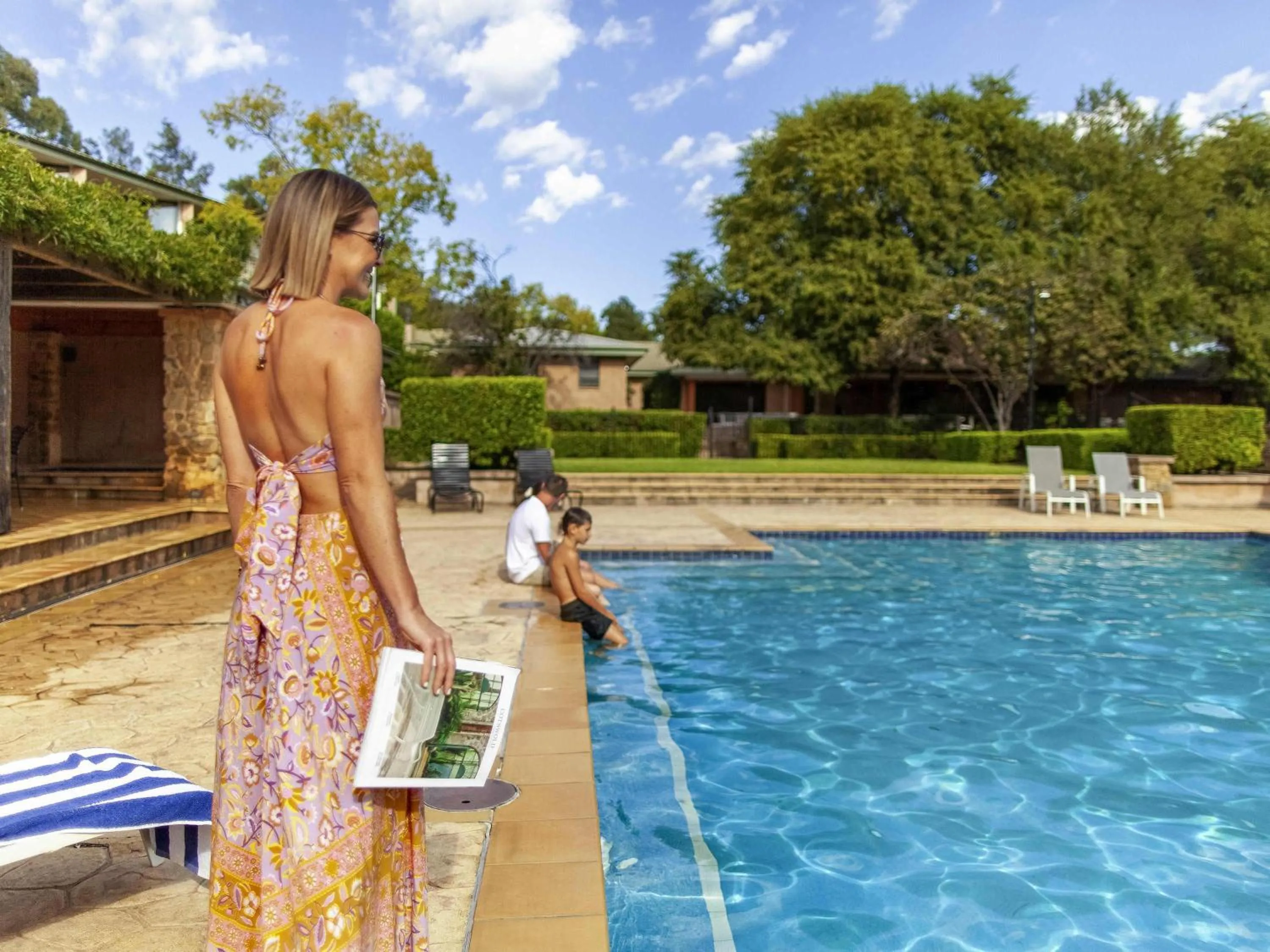 Pool view in Mercure Hunter Valley Gardens