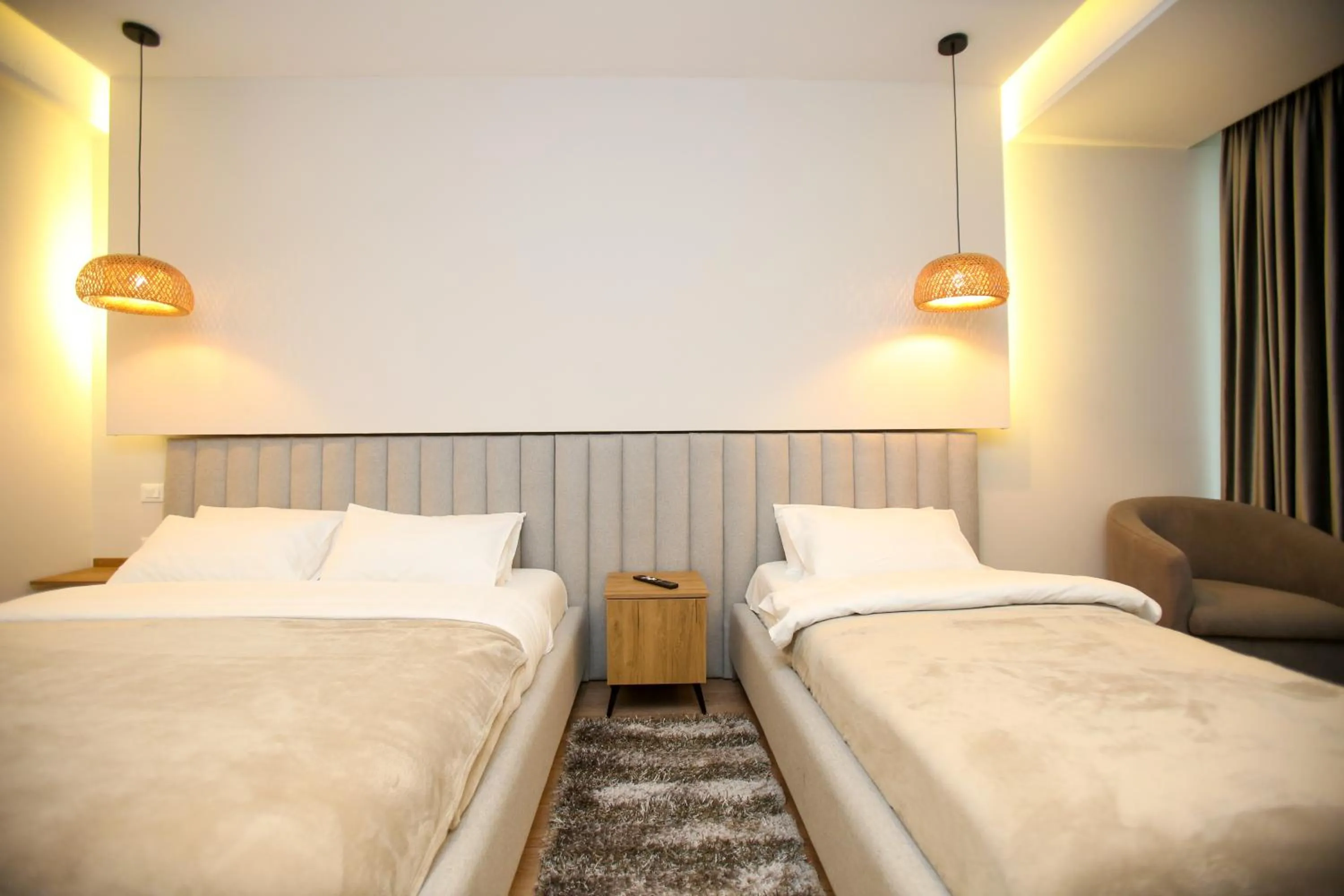 Bed in Hotel Vlora International