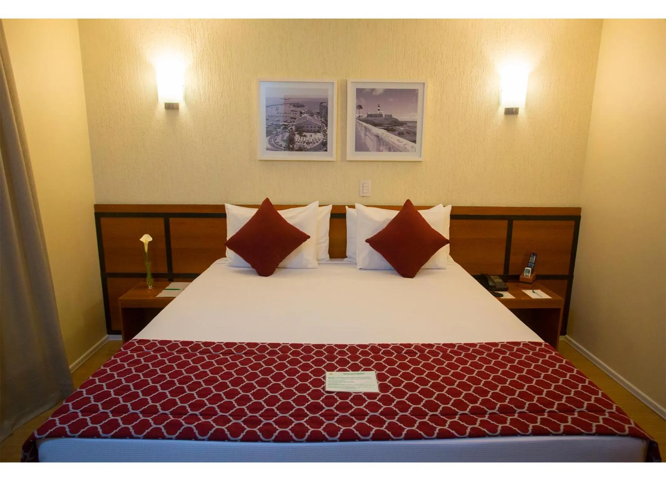 Bed in Leques Brasil Hotel Escola