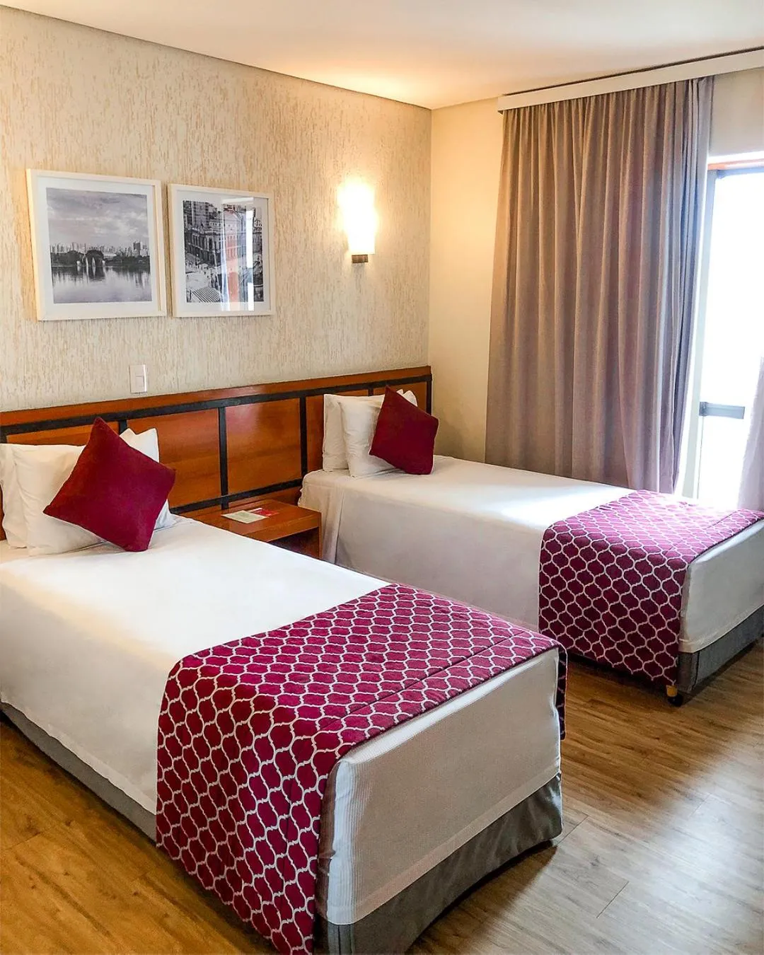 Bed in Leques Brasil Hotel Escola