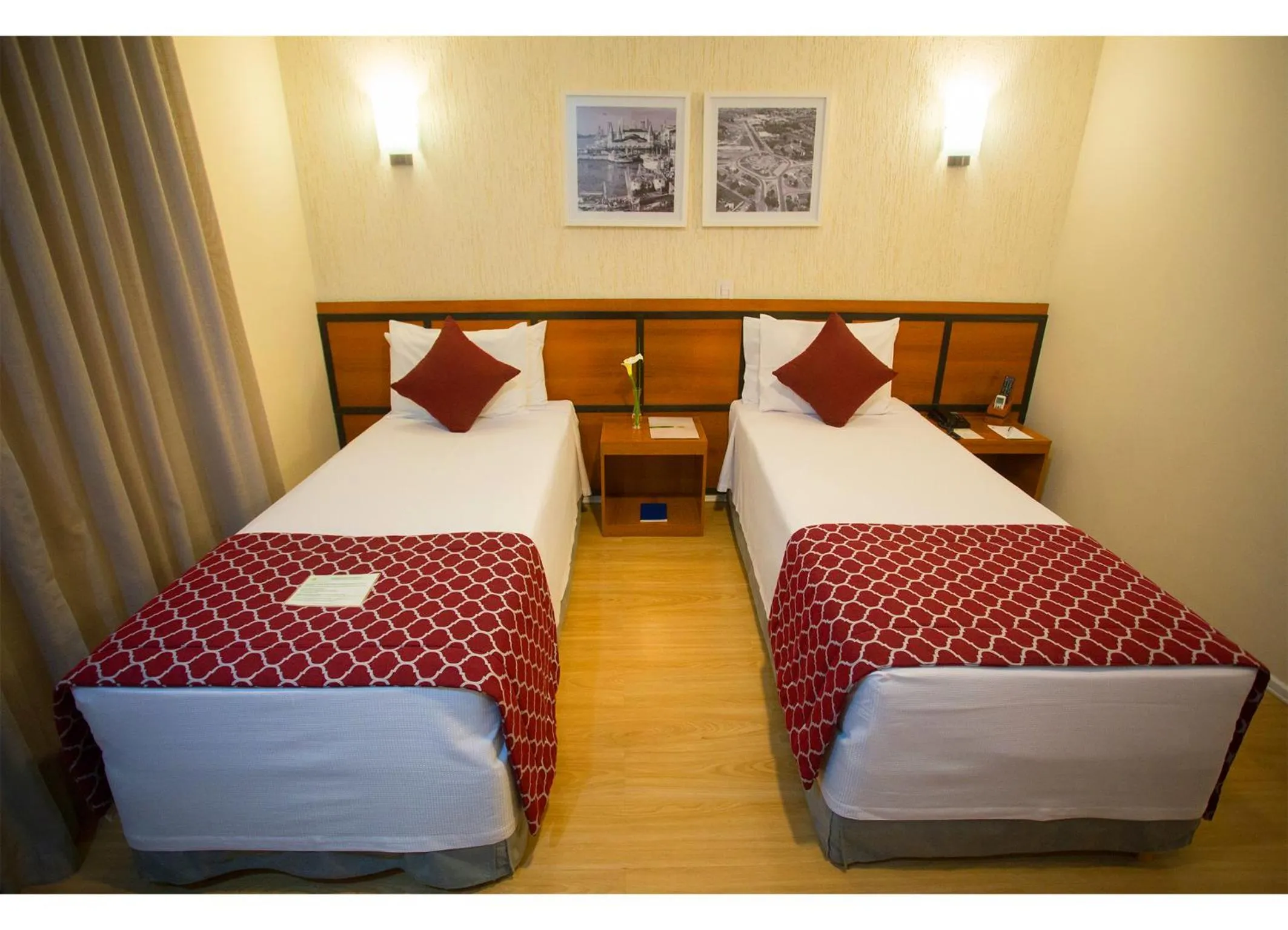 Bed in Leques Brasil Hotel Escola