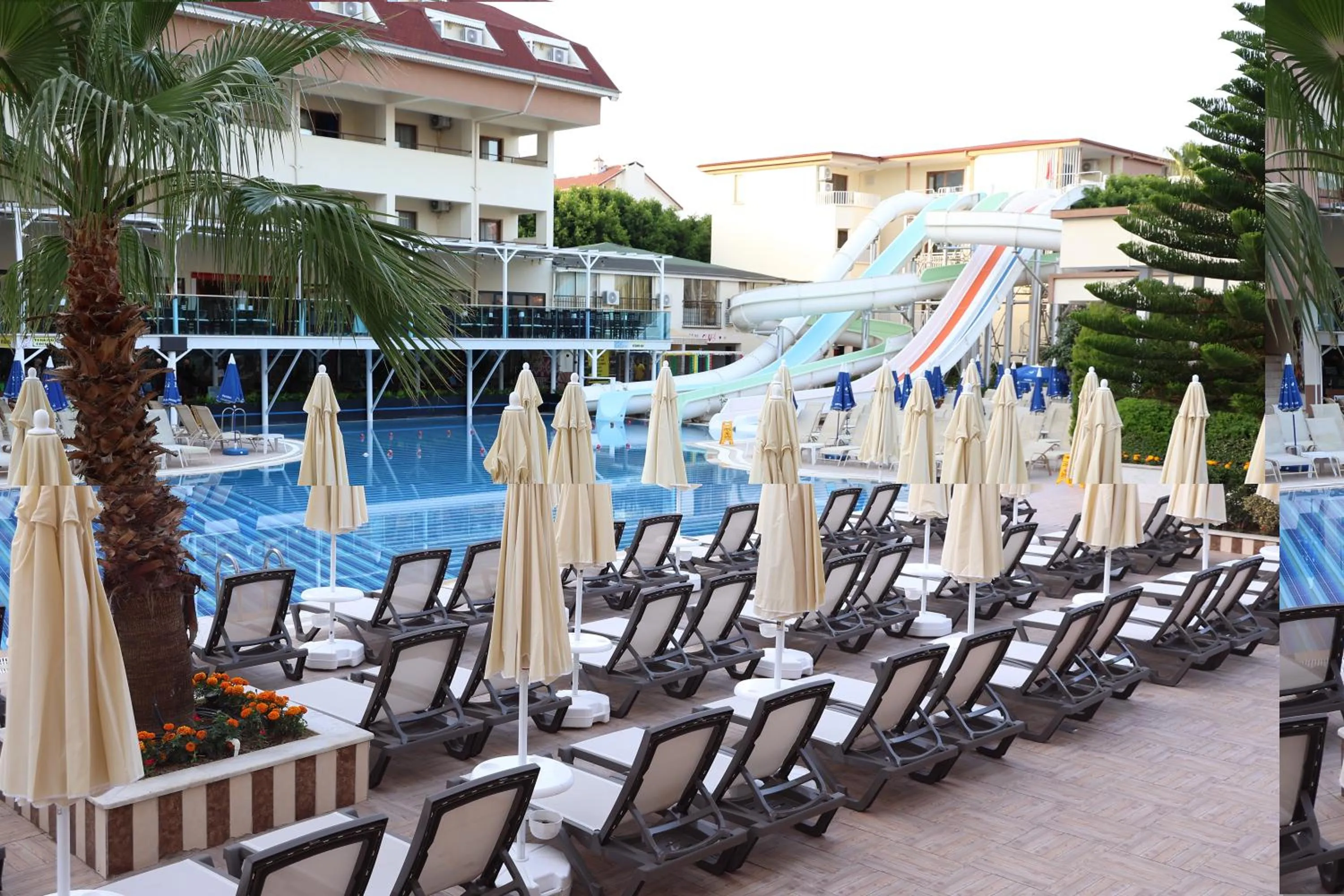 Pool view in Side Yeşilöz Hotel