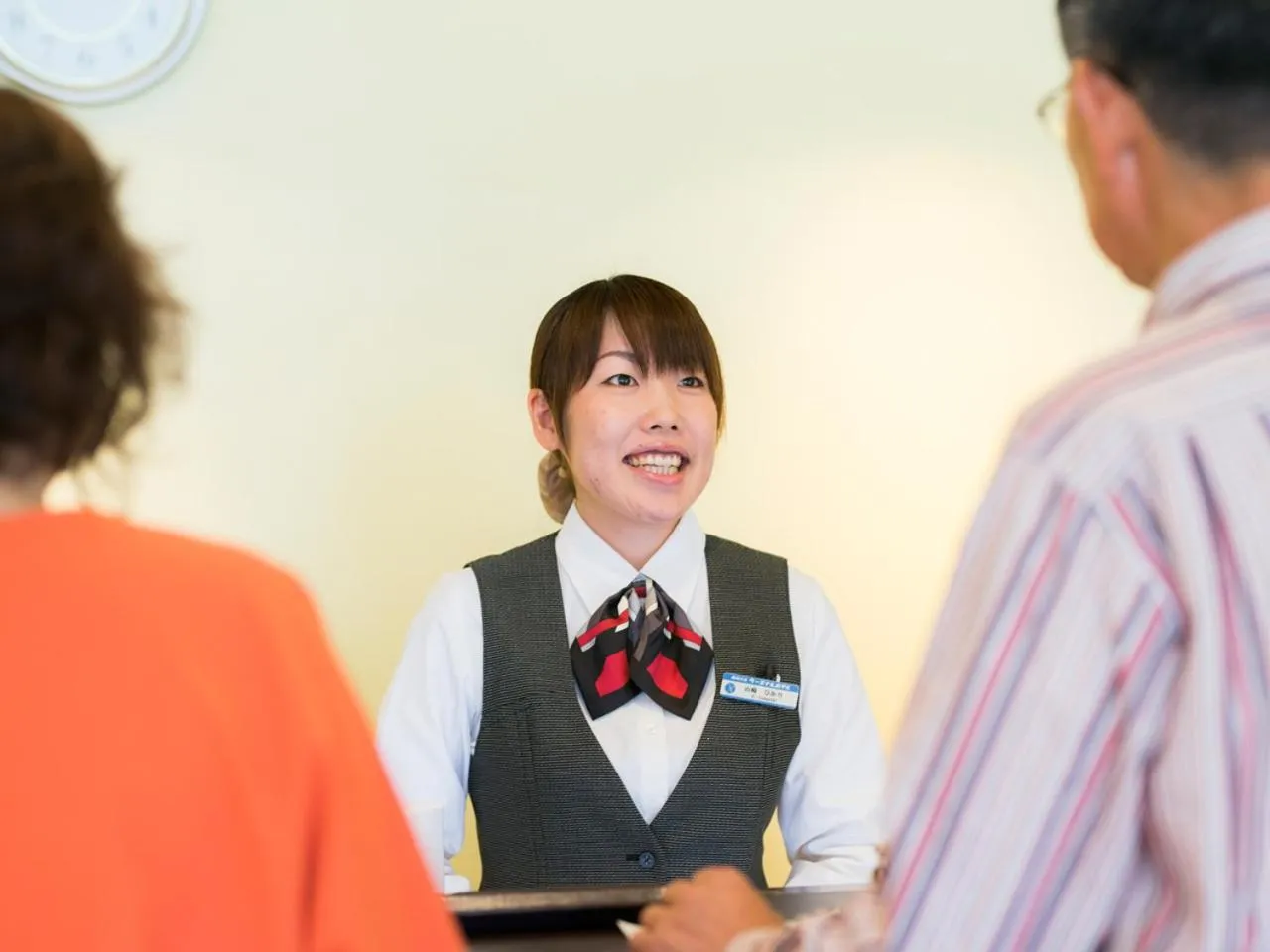 Staff in Nagasaki Bus Terminal Hotel