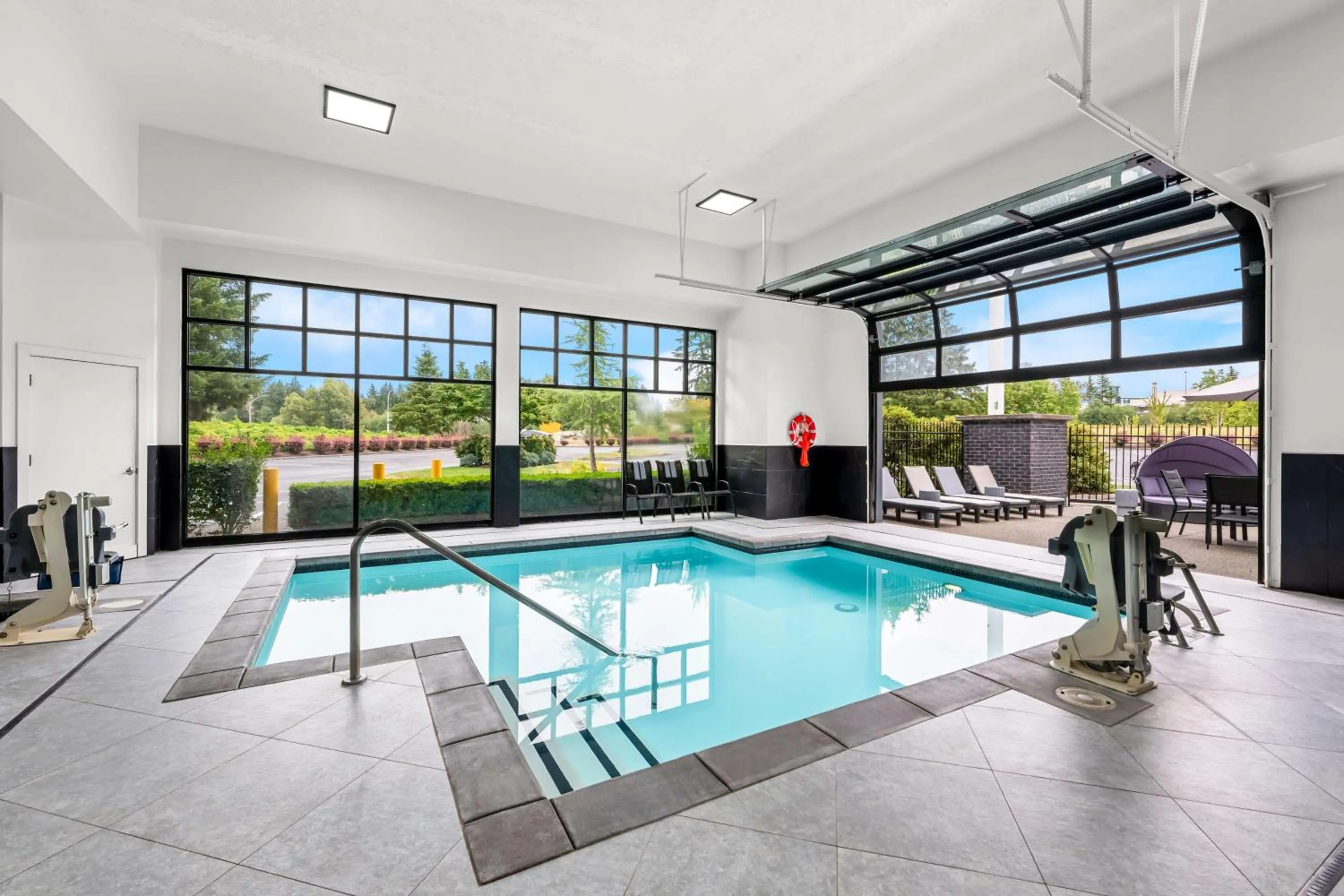 Pool view in Best Western Plus Puyallup Hotel