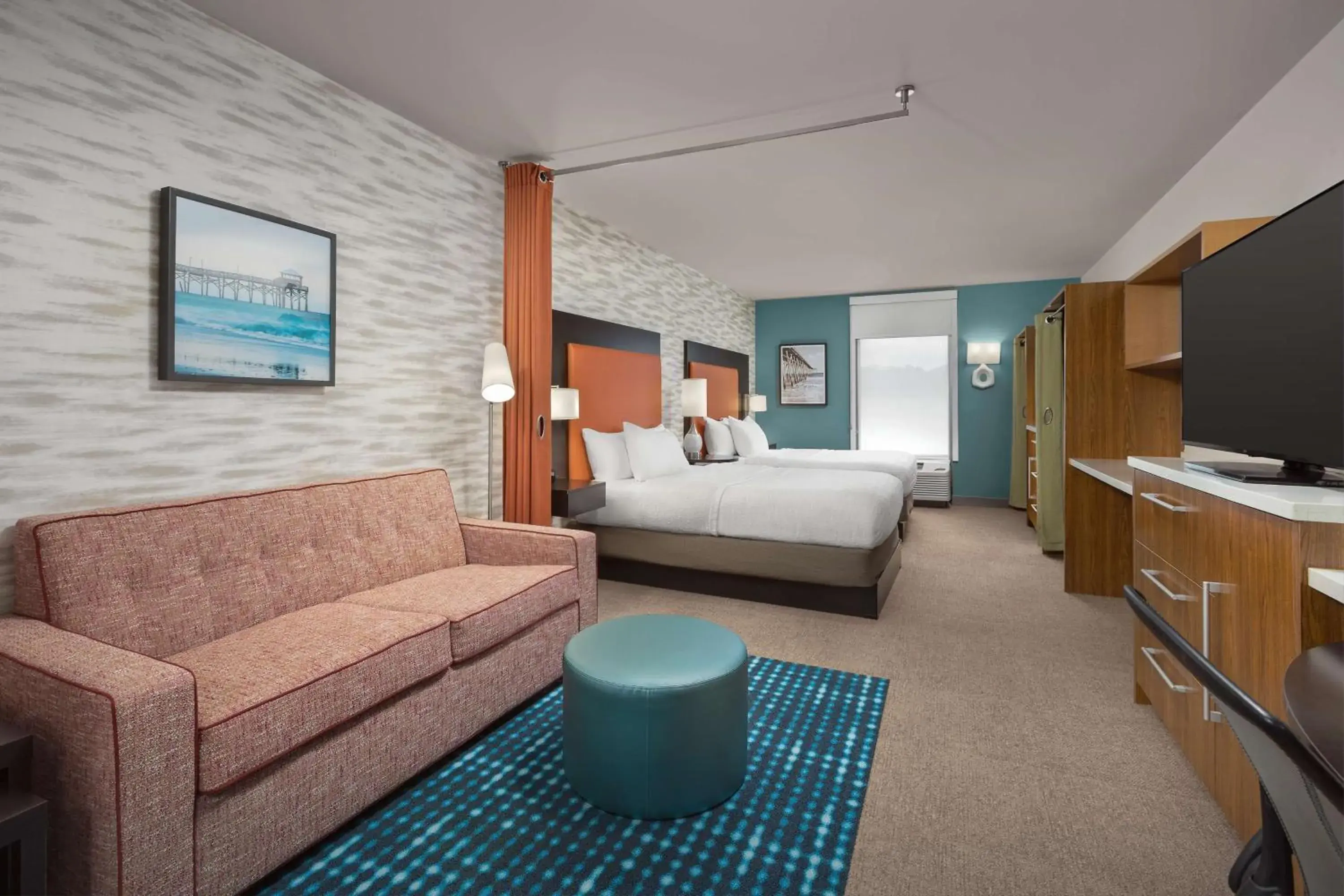 Queen Studio with Two Queen Beds - Non-Smoking in Home2 Suites by Hilton Jacksonville, NC Queen Studio with Two Queen Beds - Non-Smoking in Home2 Suites by Hilton Jacksonville, NC