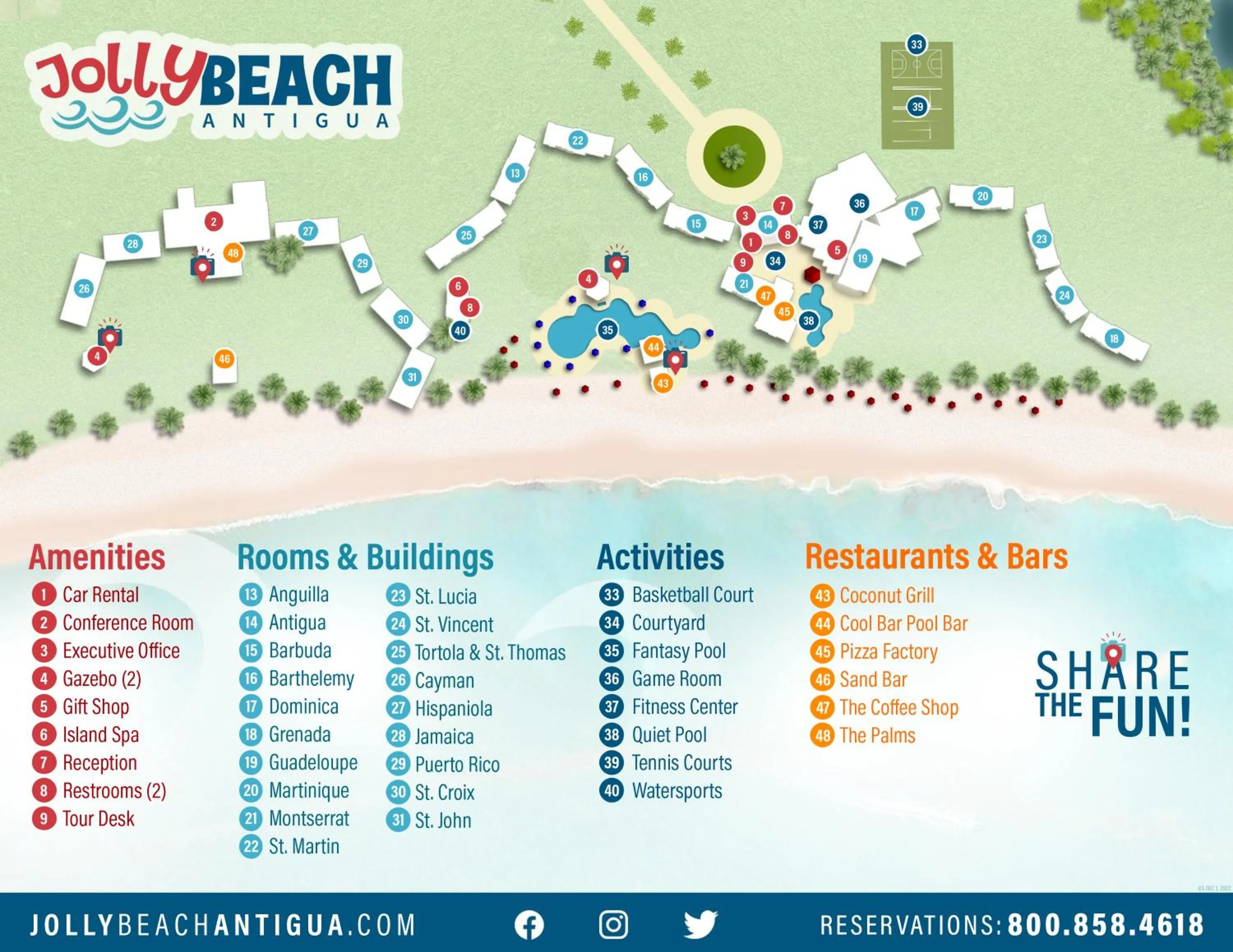 Text overlay in Jolly Beach Antigua - All Inclusive