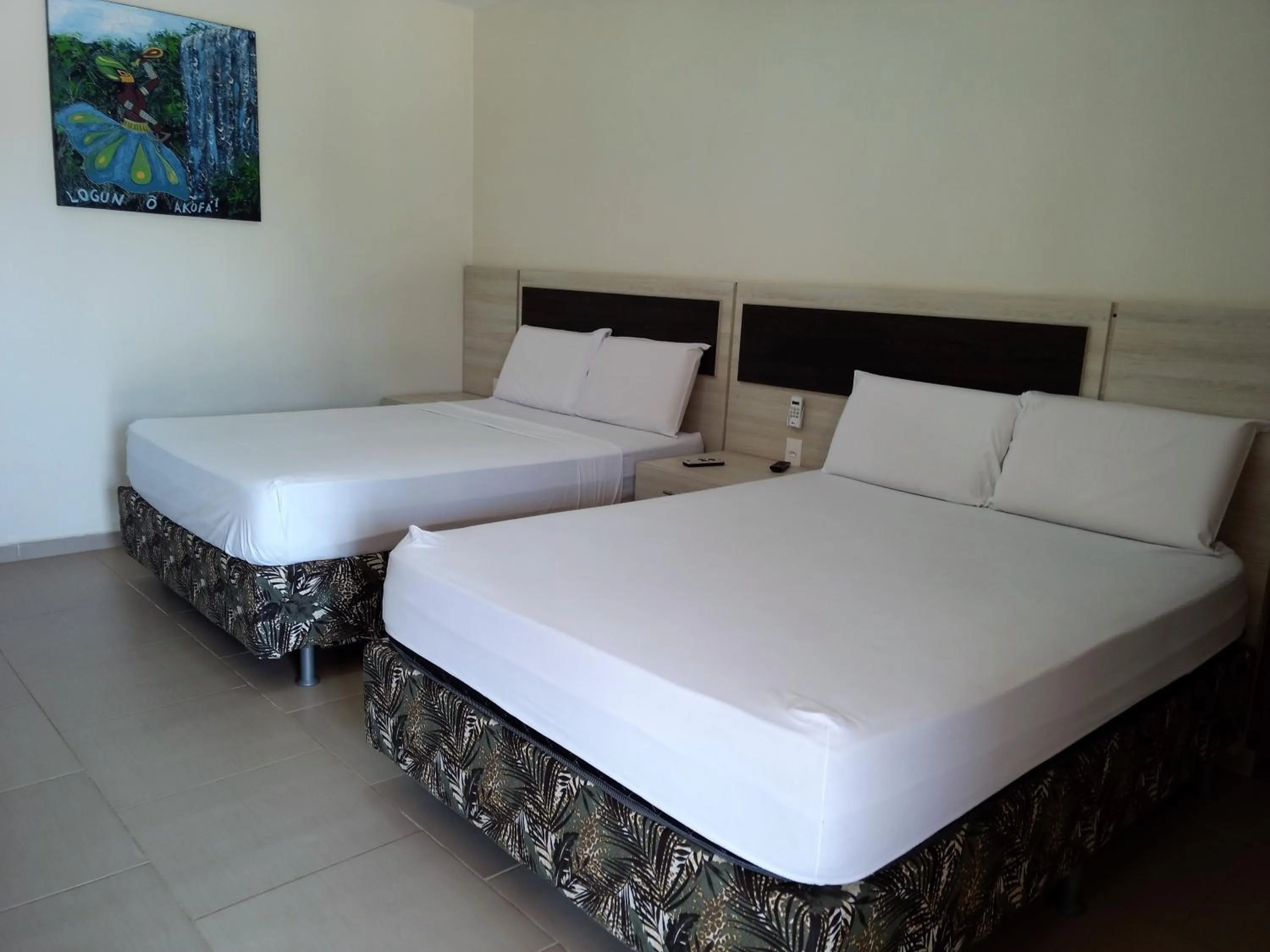 Photo of the whole room, Bed in Jardim dos Orixás