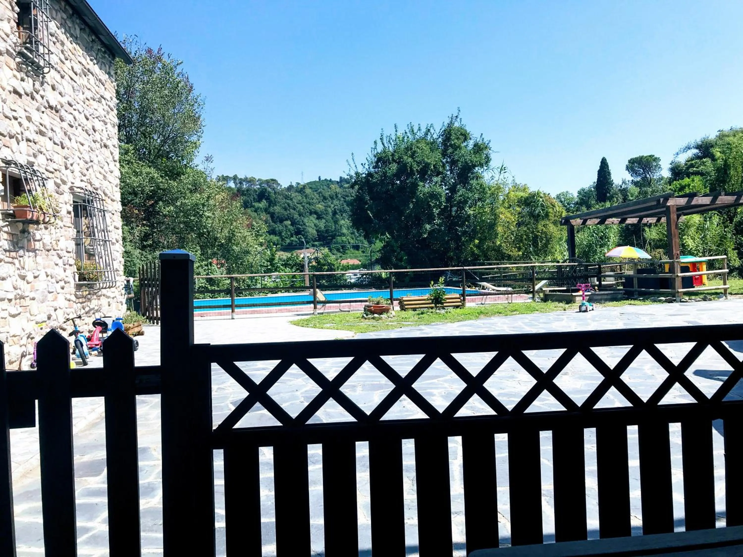 Garden view in B&b Il Rustico