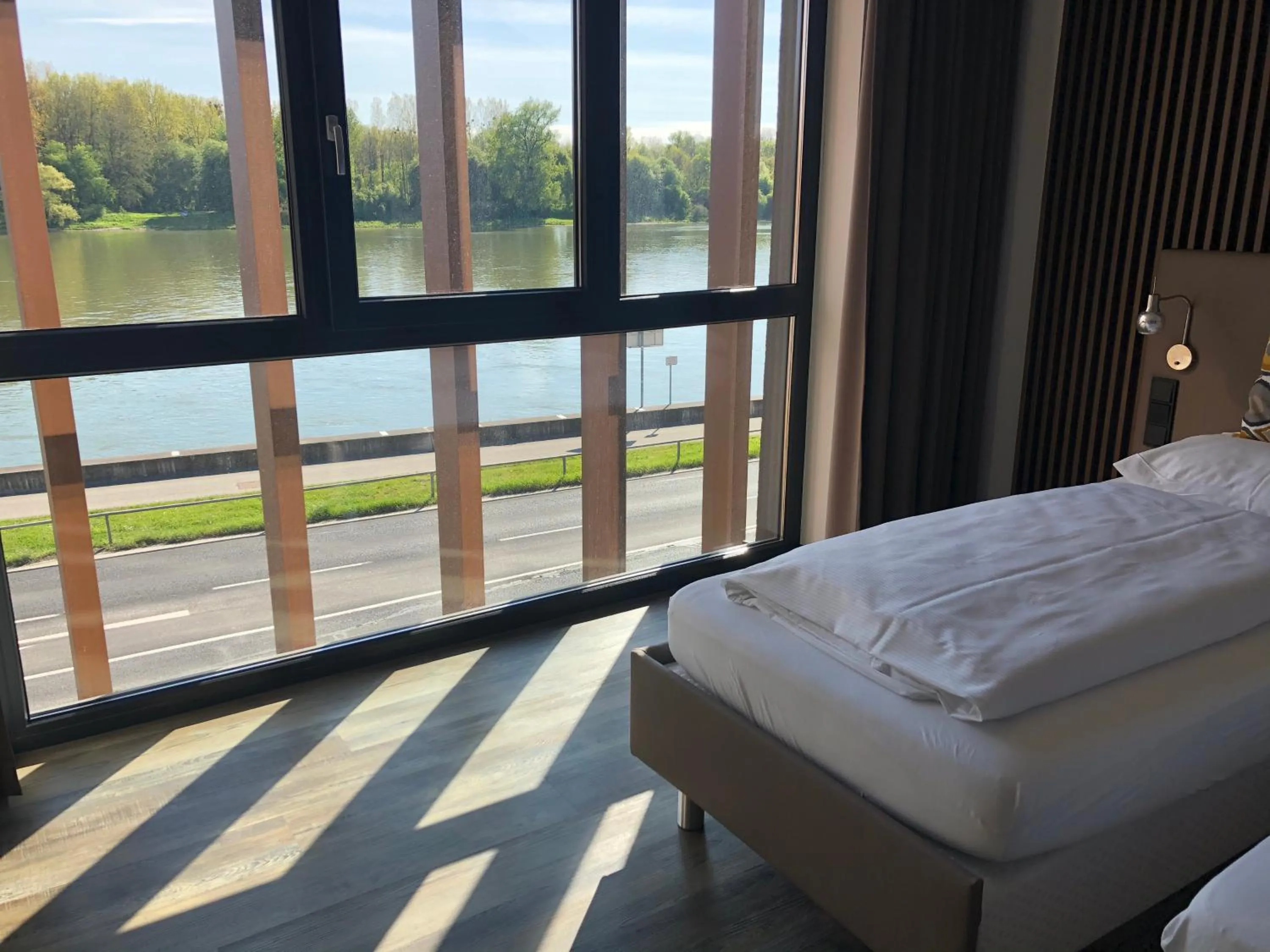 Photo of the whole room, Bed in Hotel Donauhof Mauthausen