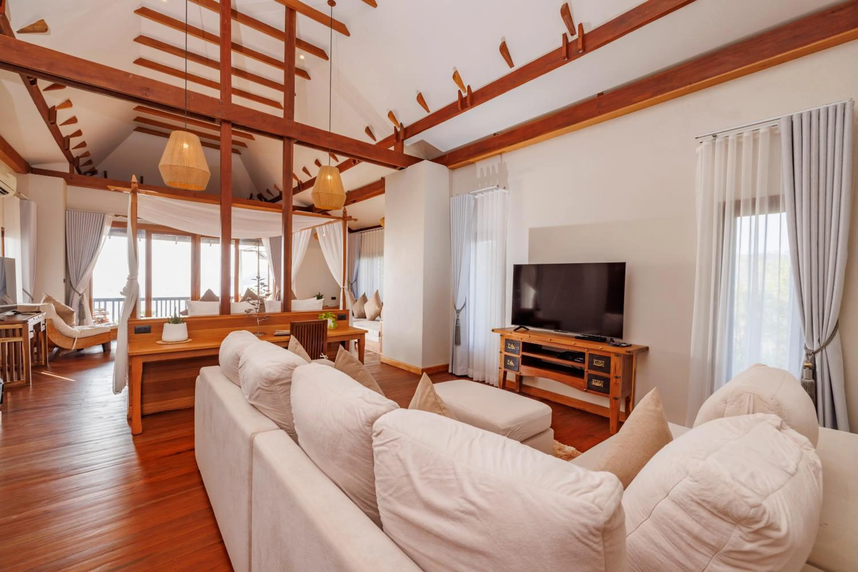 Living room in Ban's Diving Resort