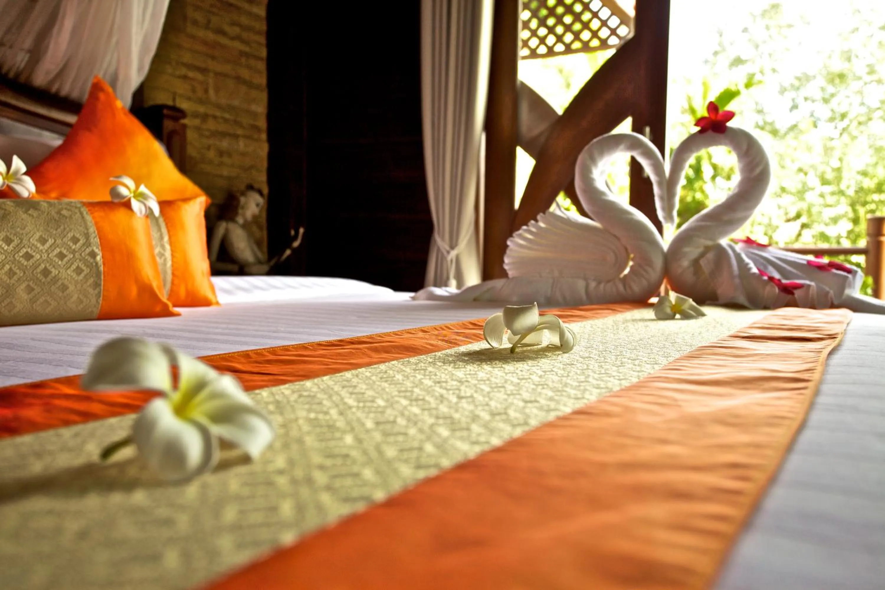 Bed in Ban's Diving Resort