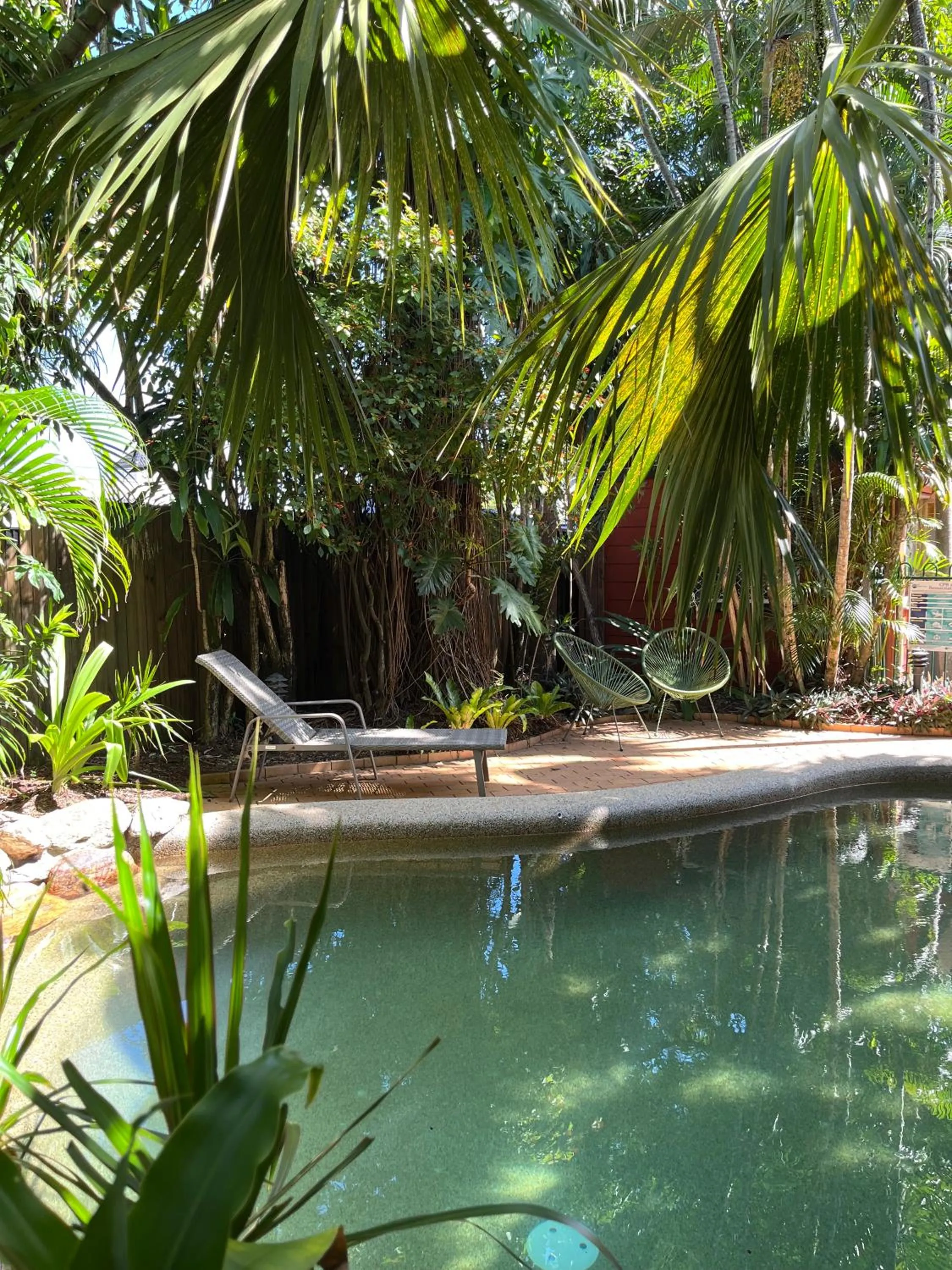 Swimming pool in Dreamtime Hostel