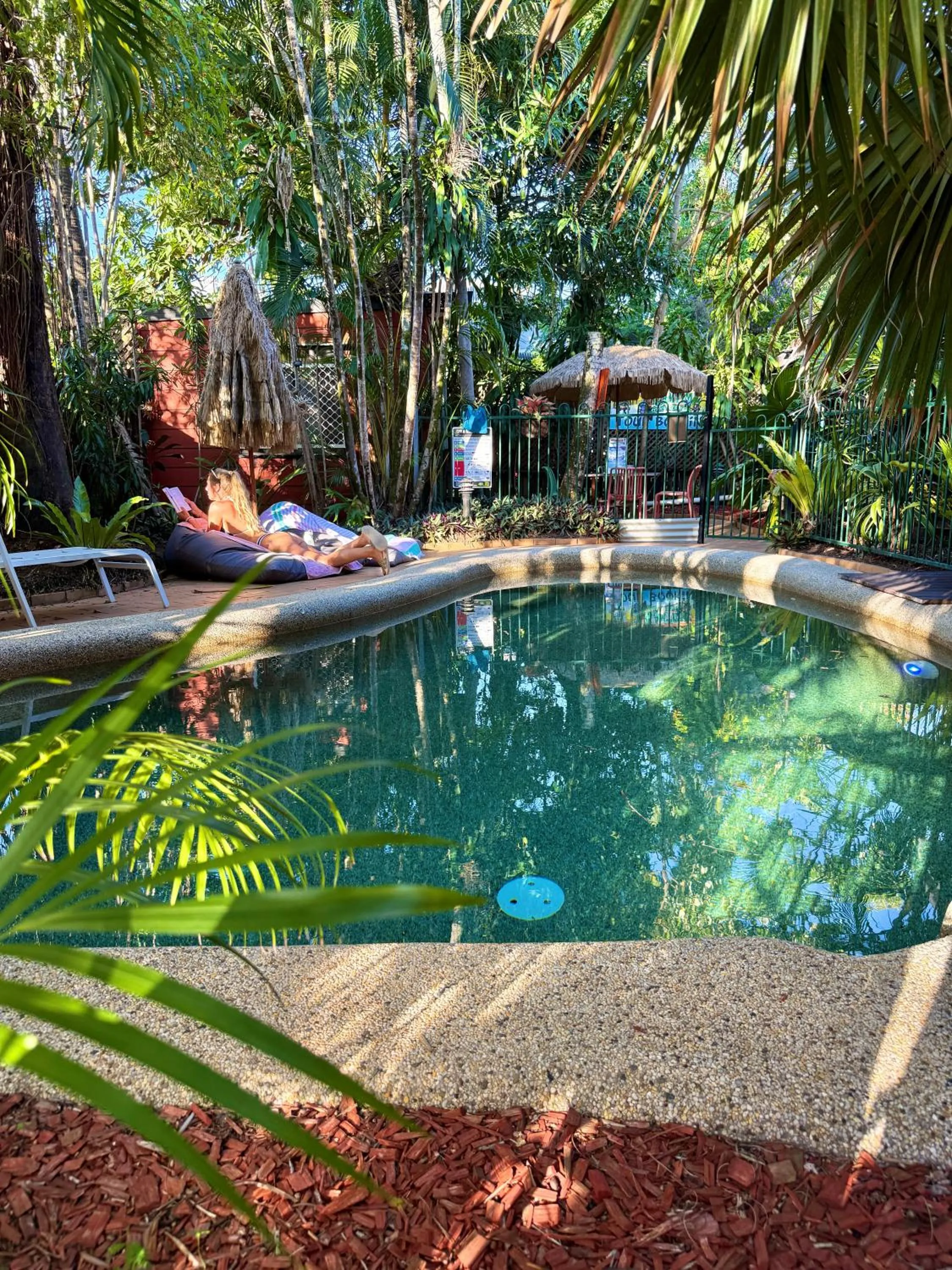 Swimming pool in Dreamtime Hostel