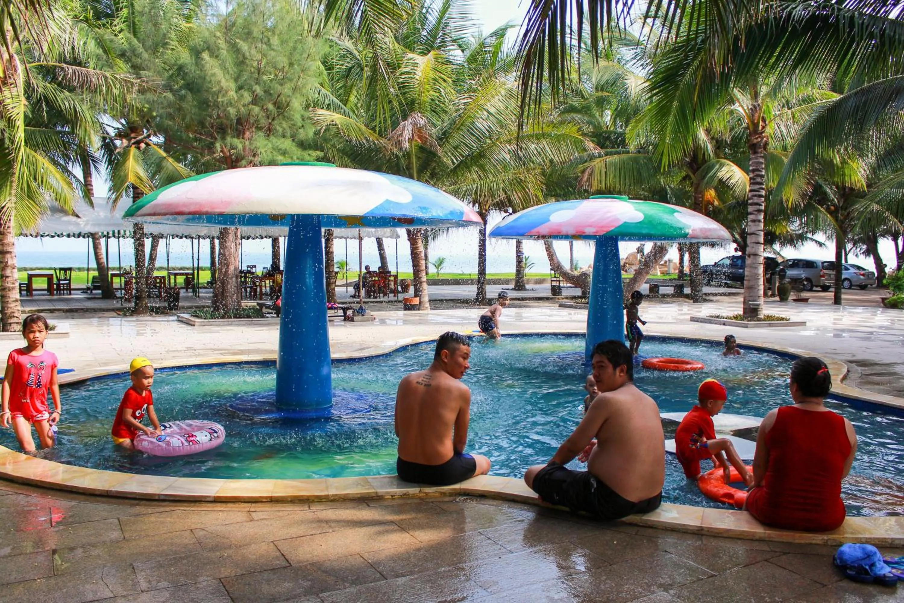 Pool view in Dat Lanh Beach Resort