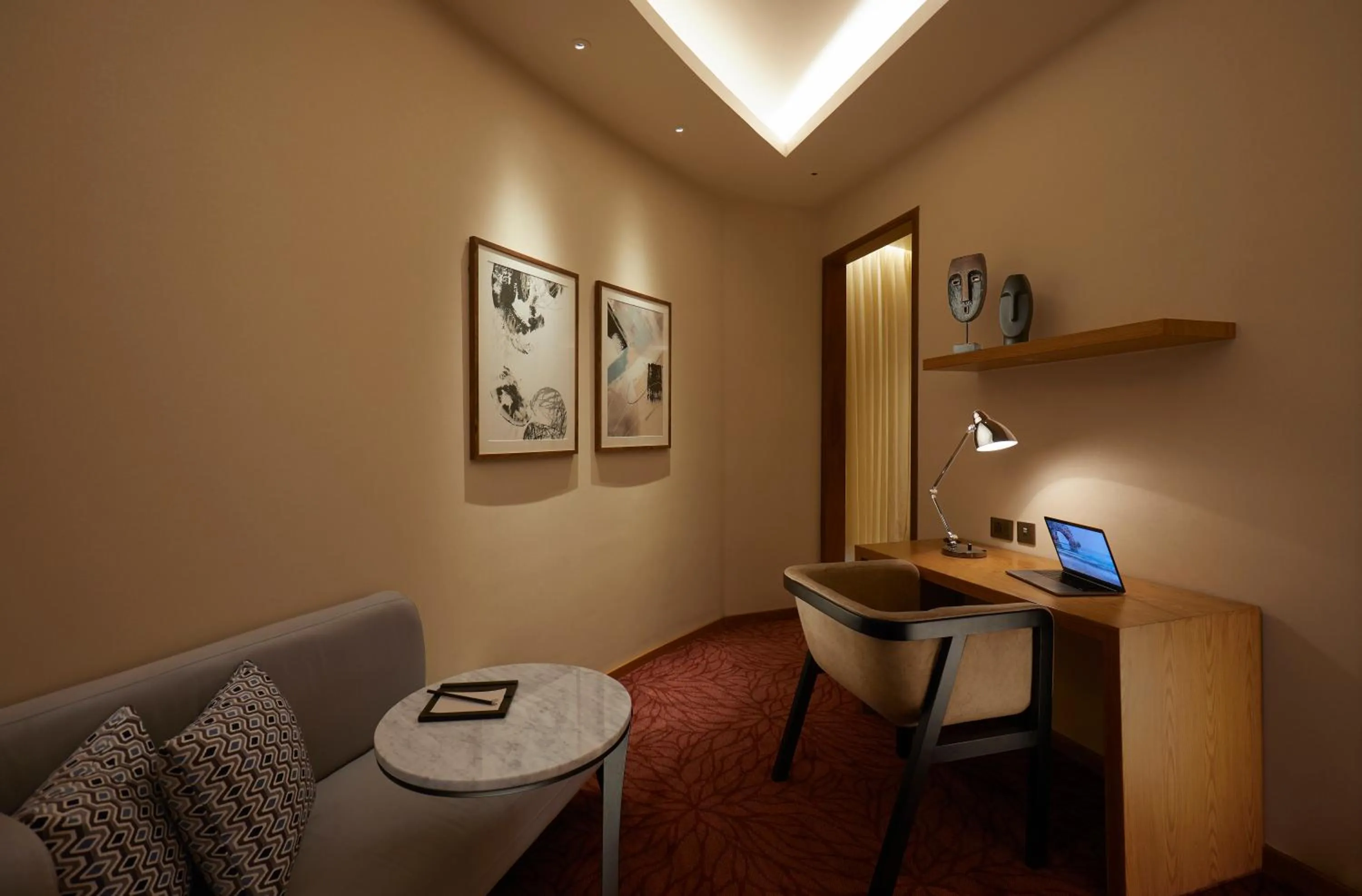 Seating area in The Residency Towers