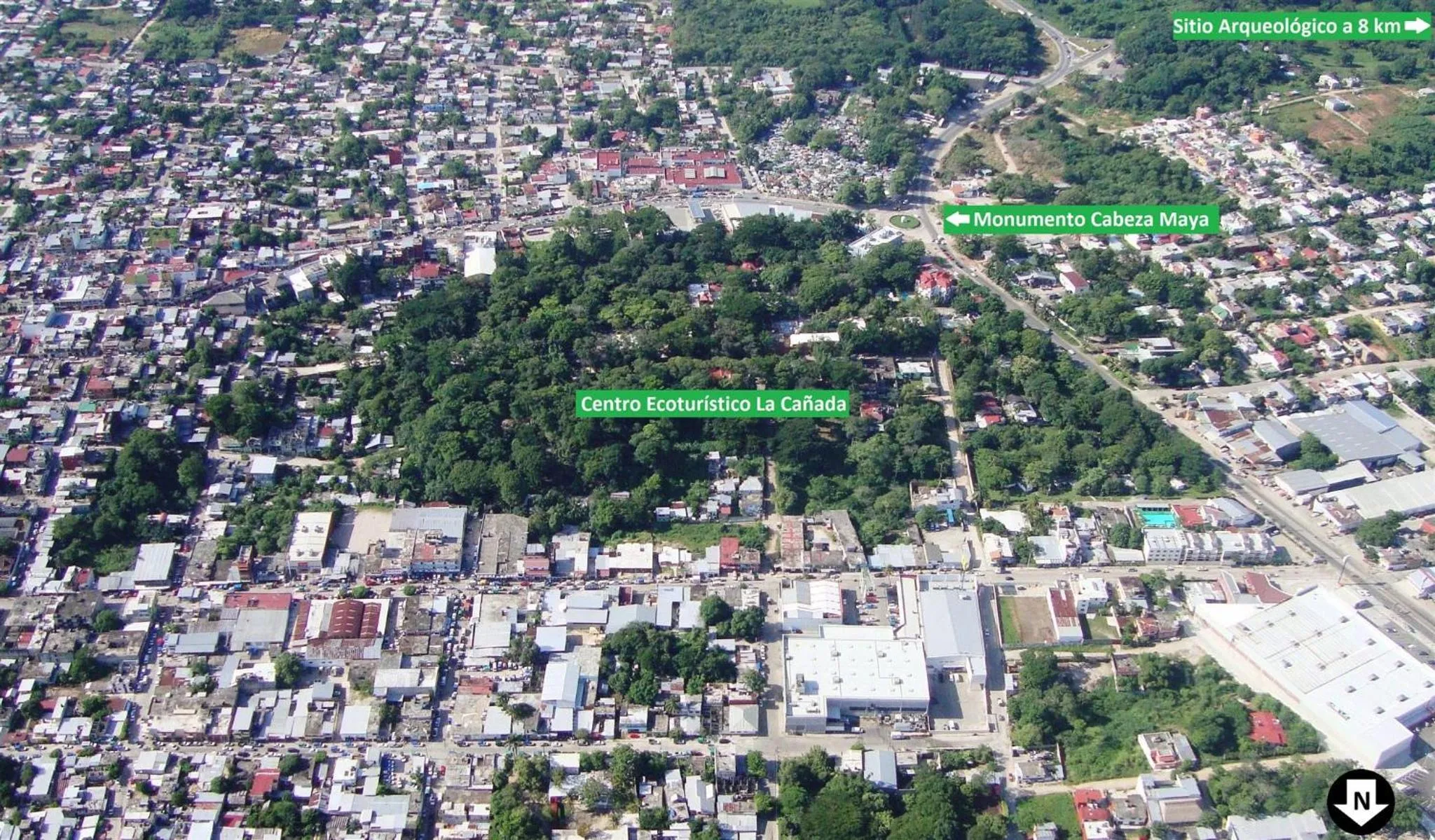 Bird's eye view in Maya Tulipanes Express