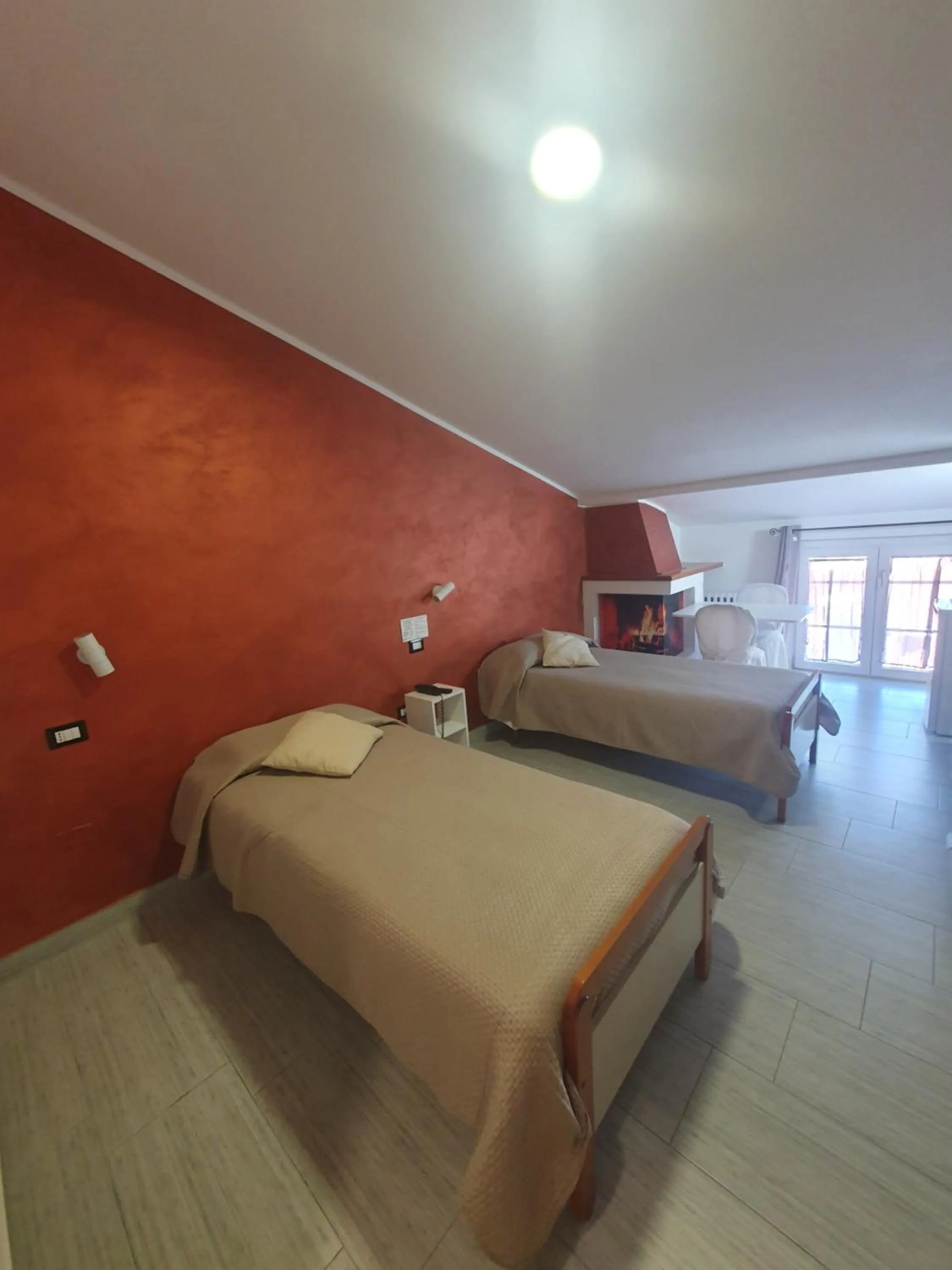 Photo of the whole room, Bed in Hotel Ristorante SUPERSONIK