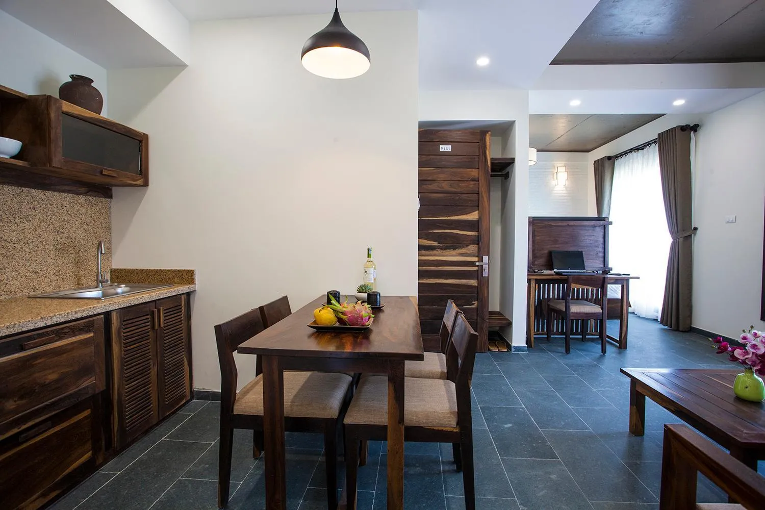 Kitchen or kitchenette in Sông Lụa (Silk River Villa)