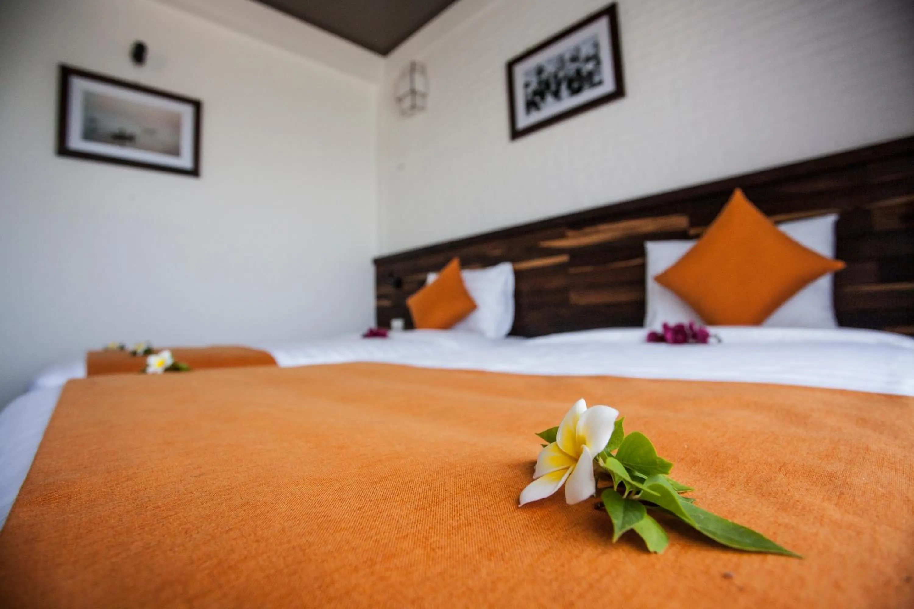 Decorative detail, Bed in Sông Lụa (Silk River Villa)