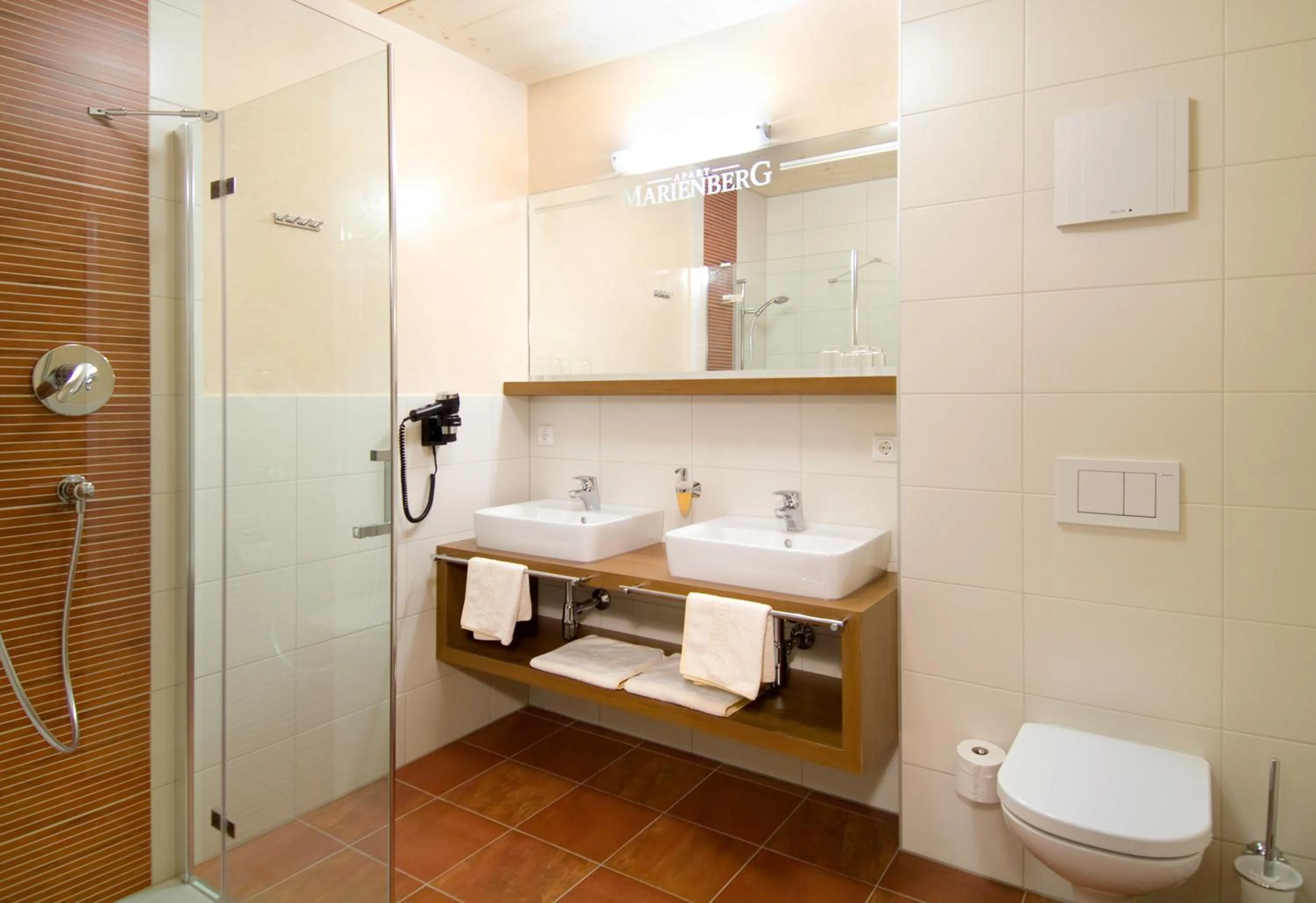 Shower in Apart Marienberg