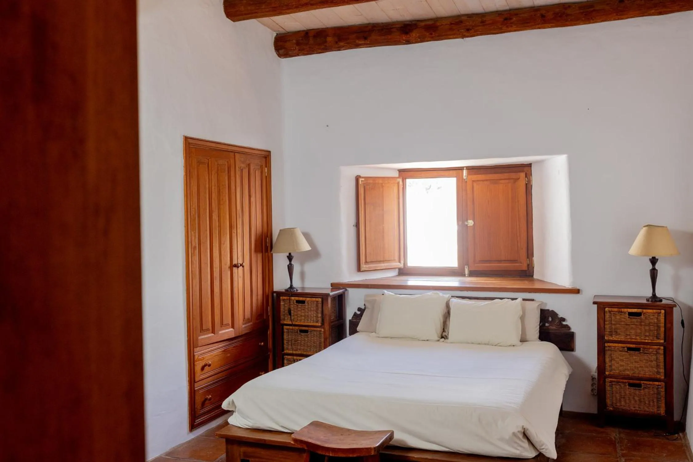 Bedroom, Bed in Finca Tomaren