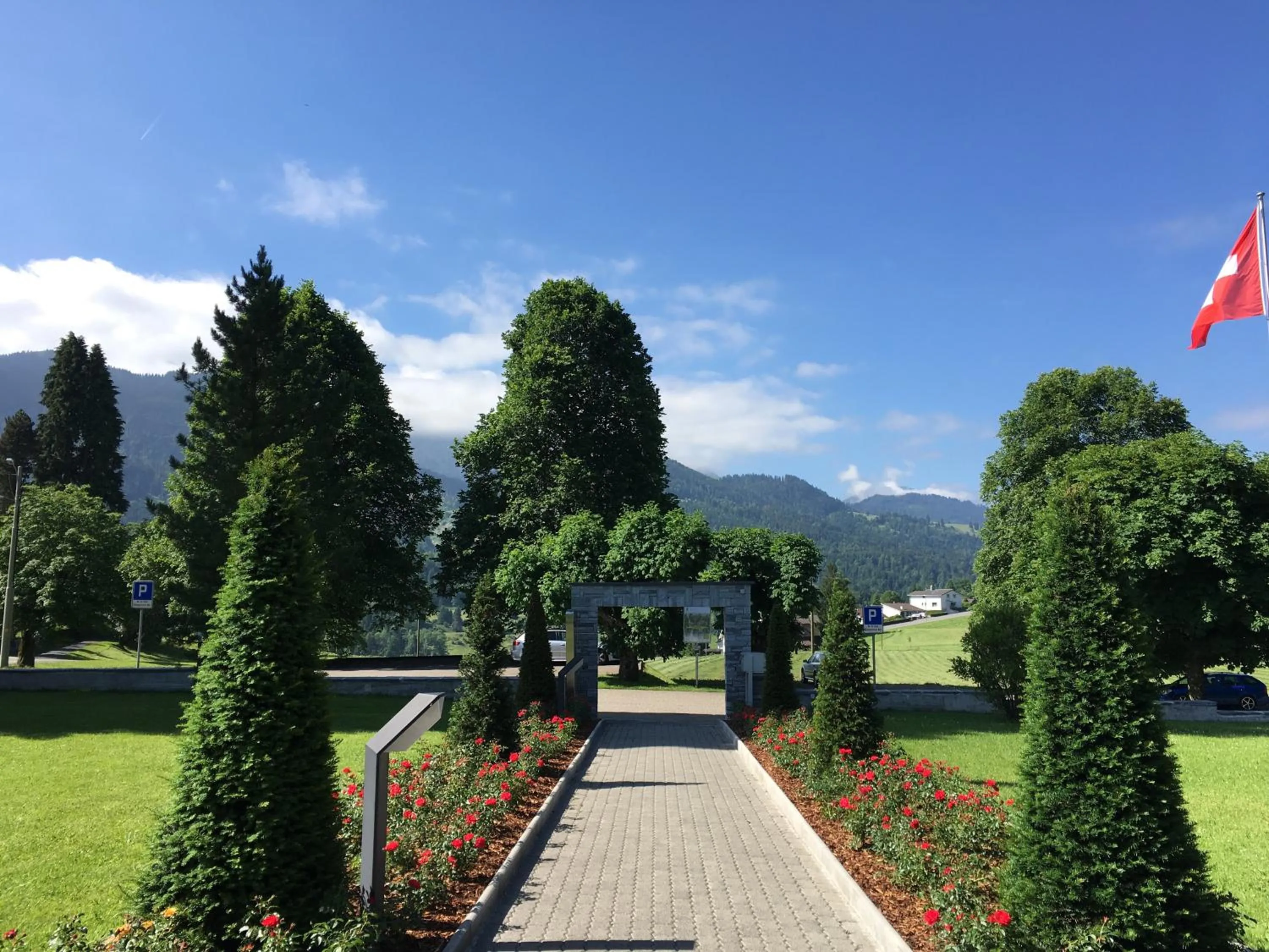 Garden view in Hotel Matt