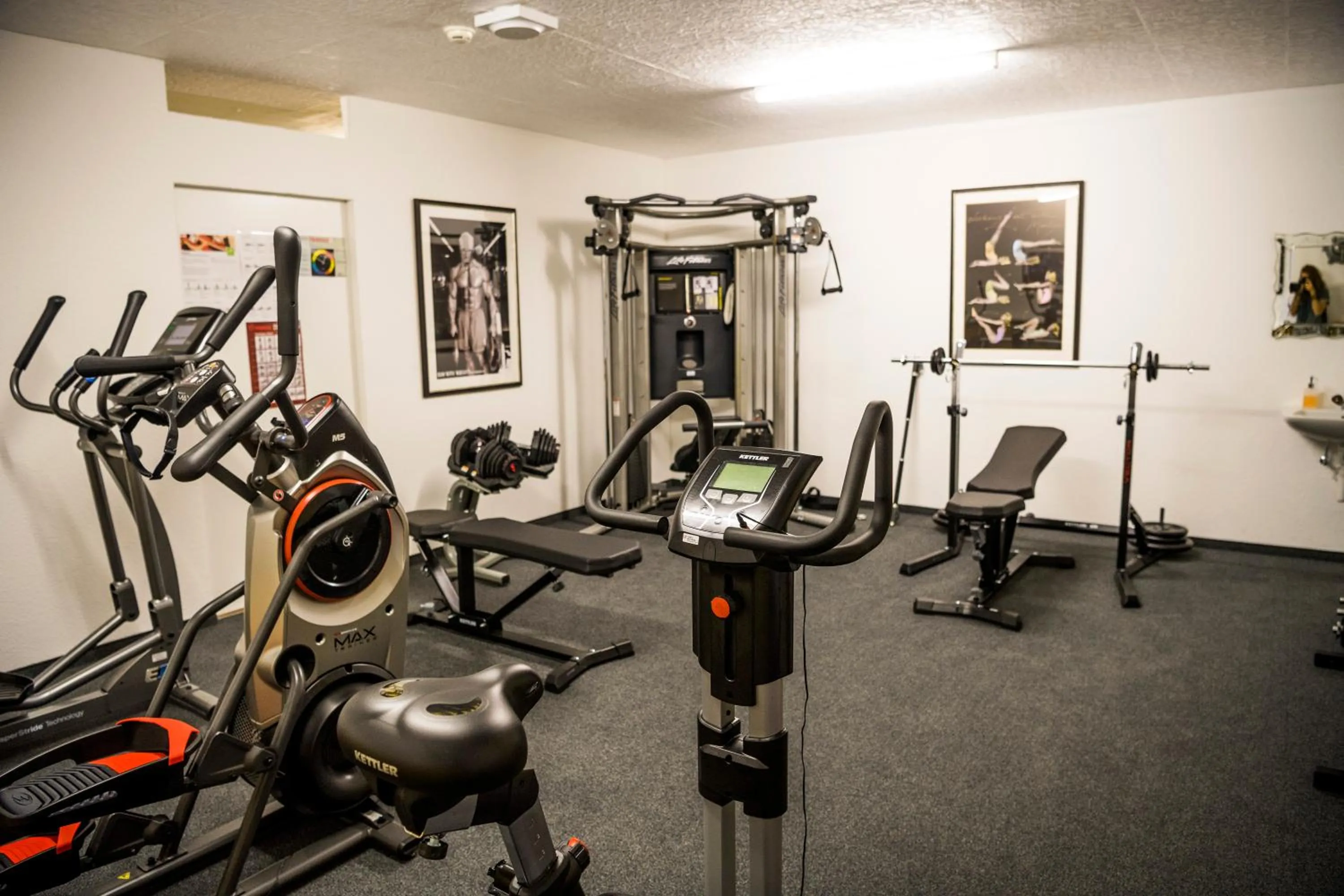 Fitness centre/facilities in Hotel Matt