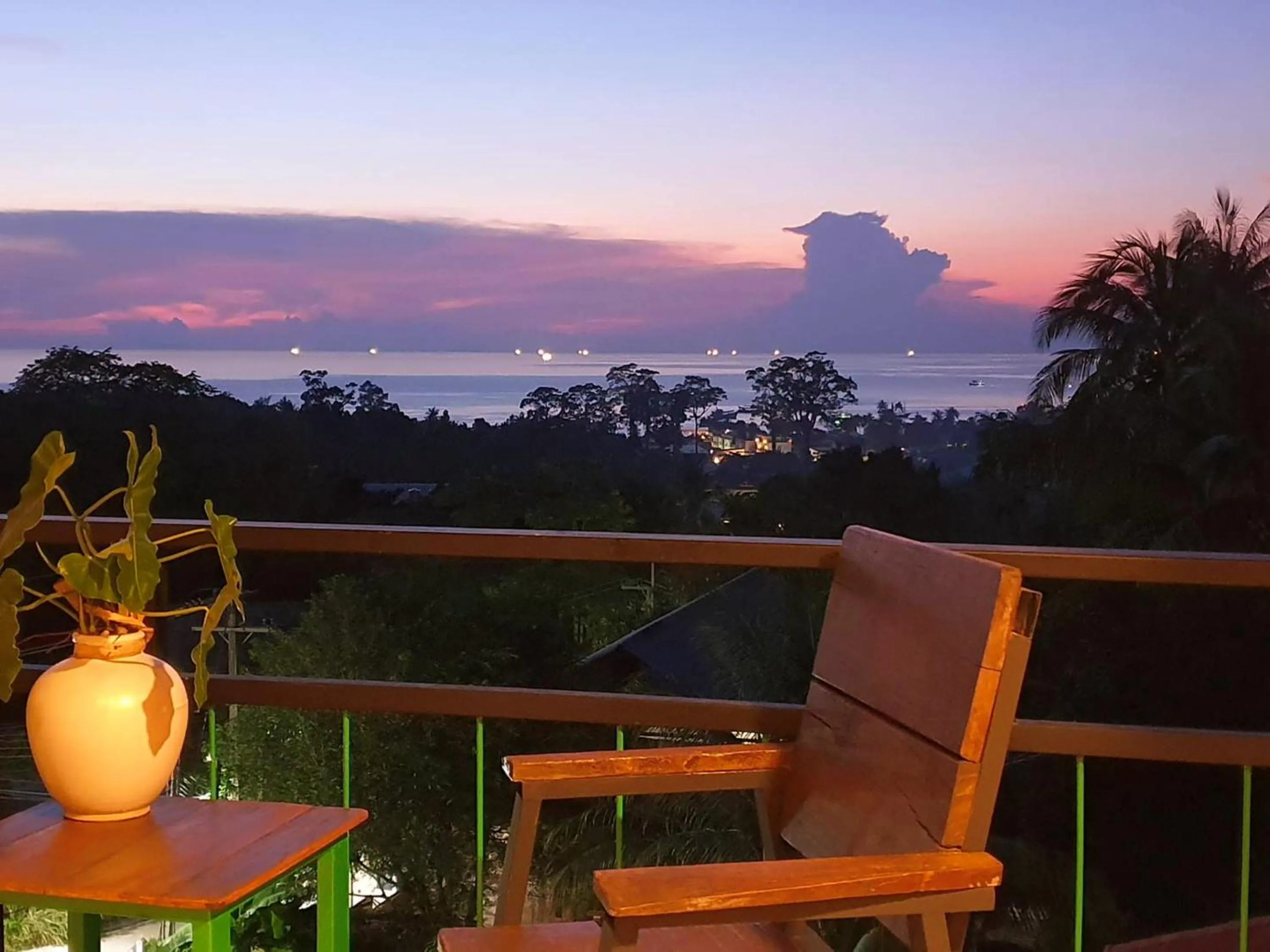 Seating area in Life koh tao resort