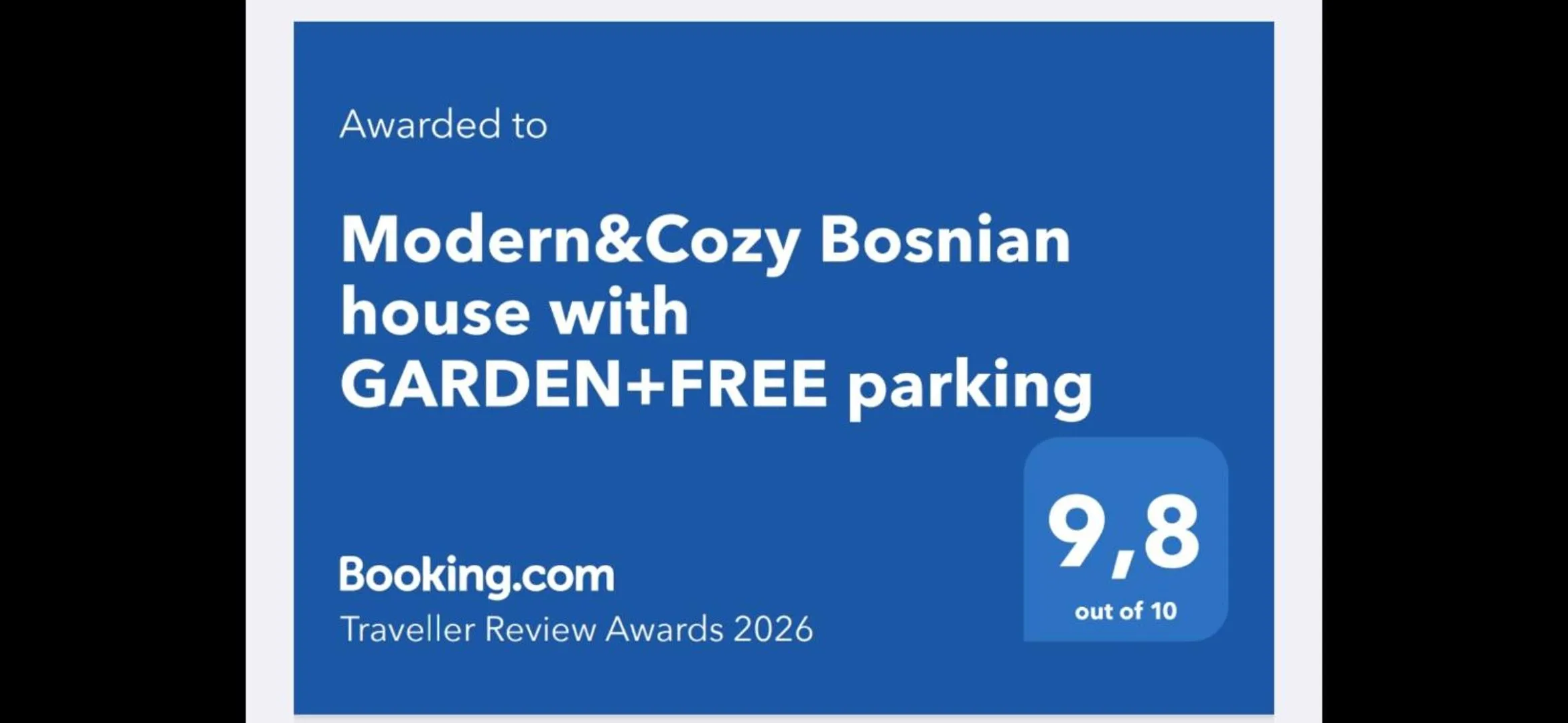 Modern&Cozy Bosnian house with GARDEN+FREE parking