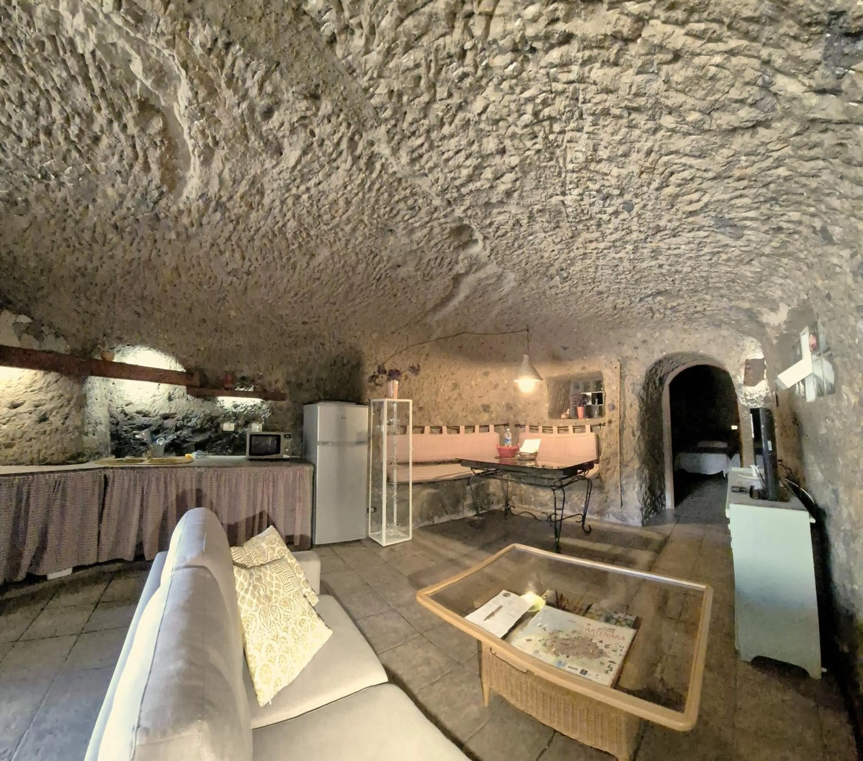Living room in Casa Cueva El Mimo By Artenatur
