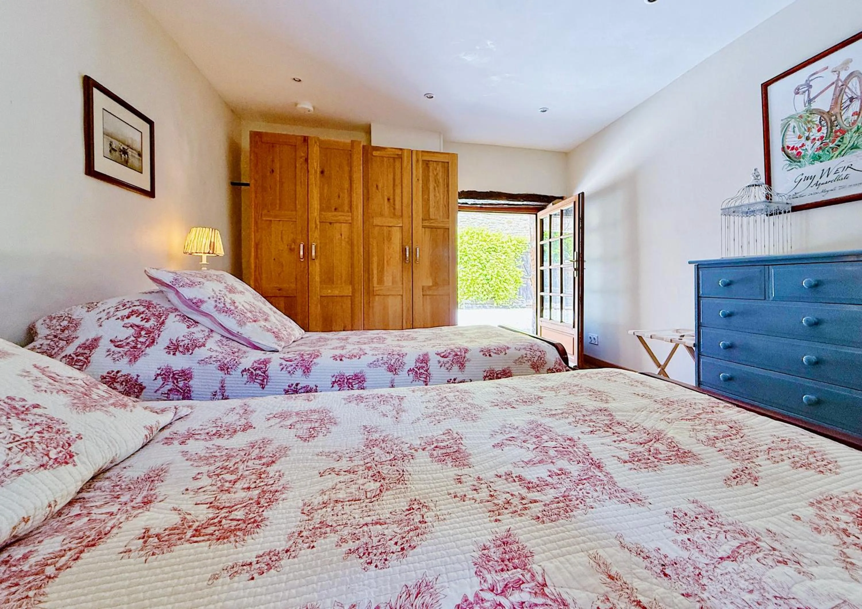 Bed in Le Chevrefeuille chambres d'hotes et gîtes de charme