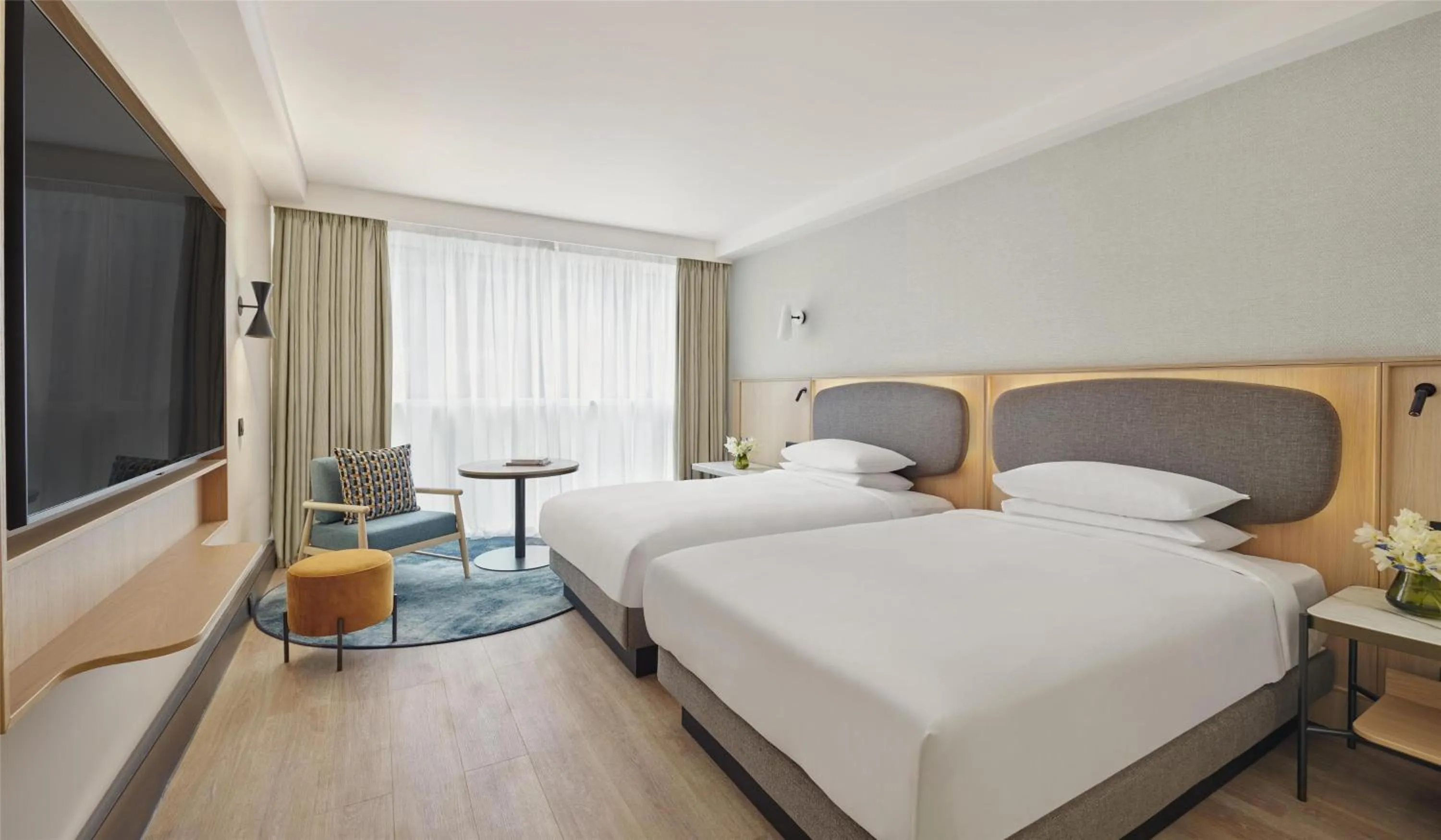 Bed in Hyatt Regency London Blackfriars