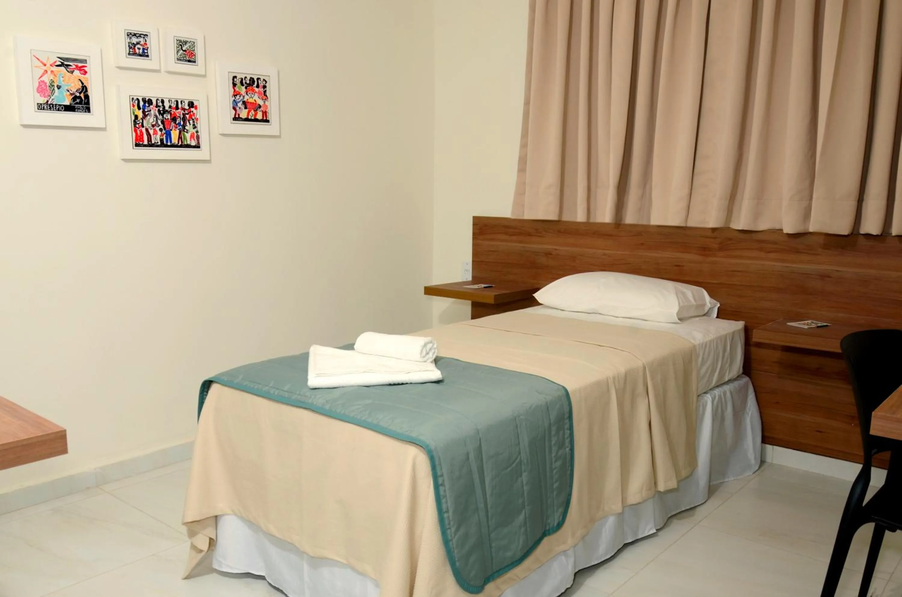 Bed in Asa Branca Hotel