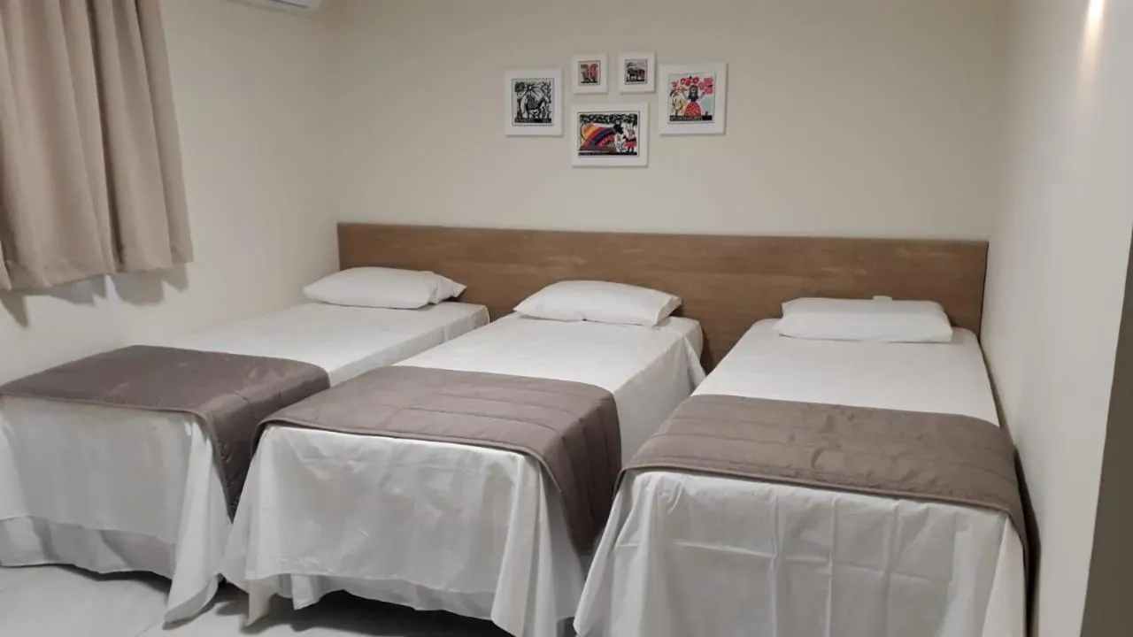 Bed in Asa Branca Hotel