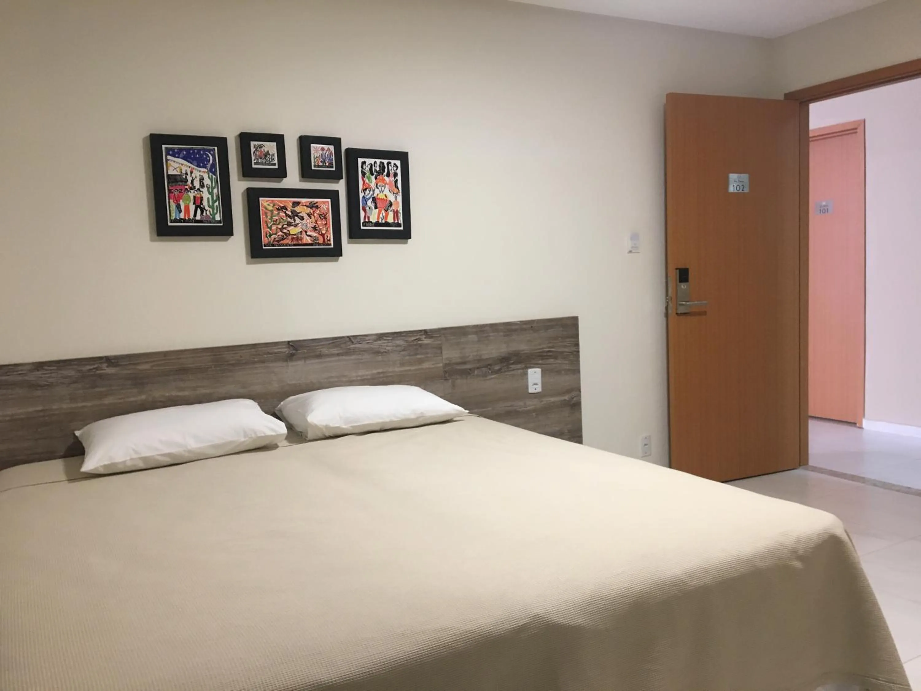 Bed in Asa Branca Hotel