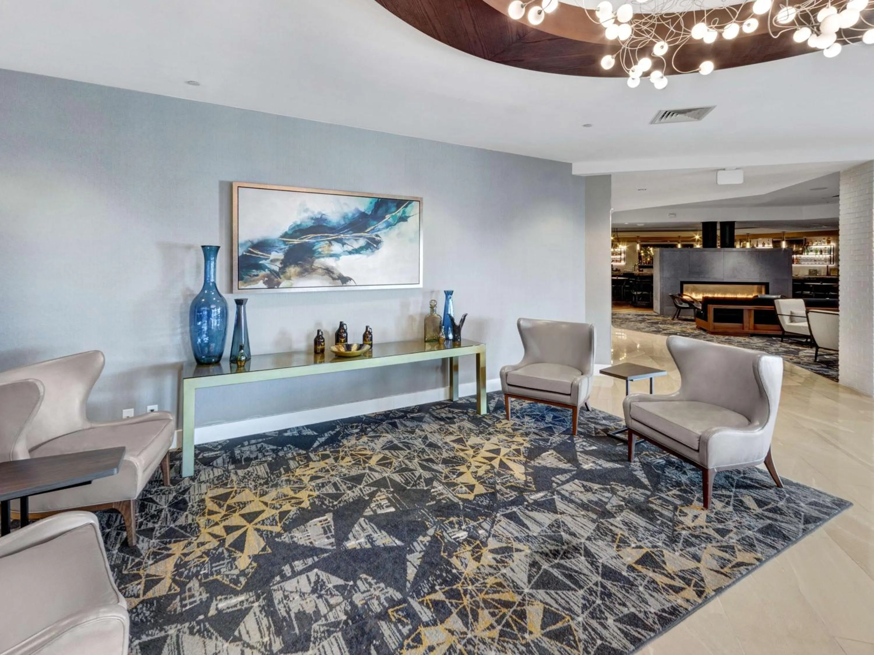Lobby or reception in DoubleTree by Hilton Wichita Airport