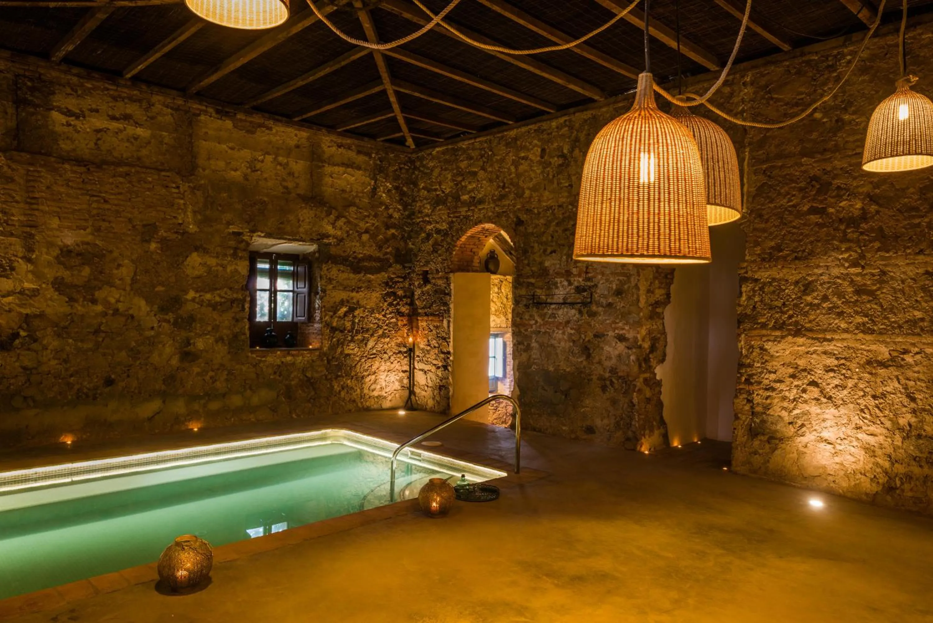Hot Spring Bath in Balneario Aguas de Villaharta