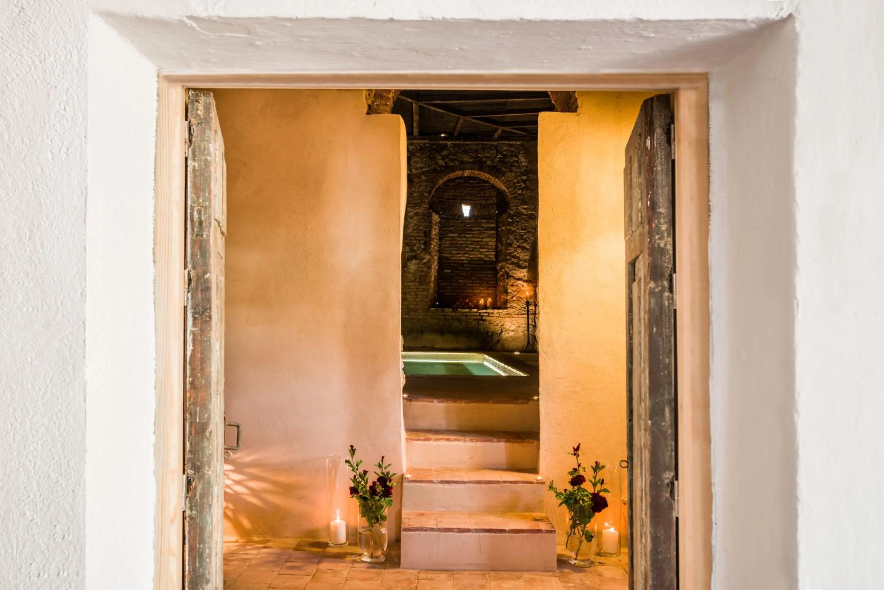 Hot Spring Bath in Balneario Aguas de Villaharta