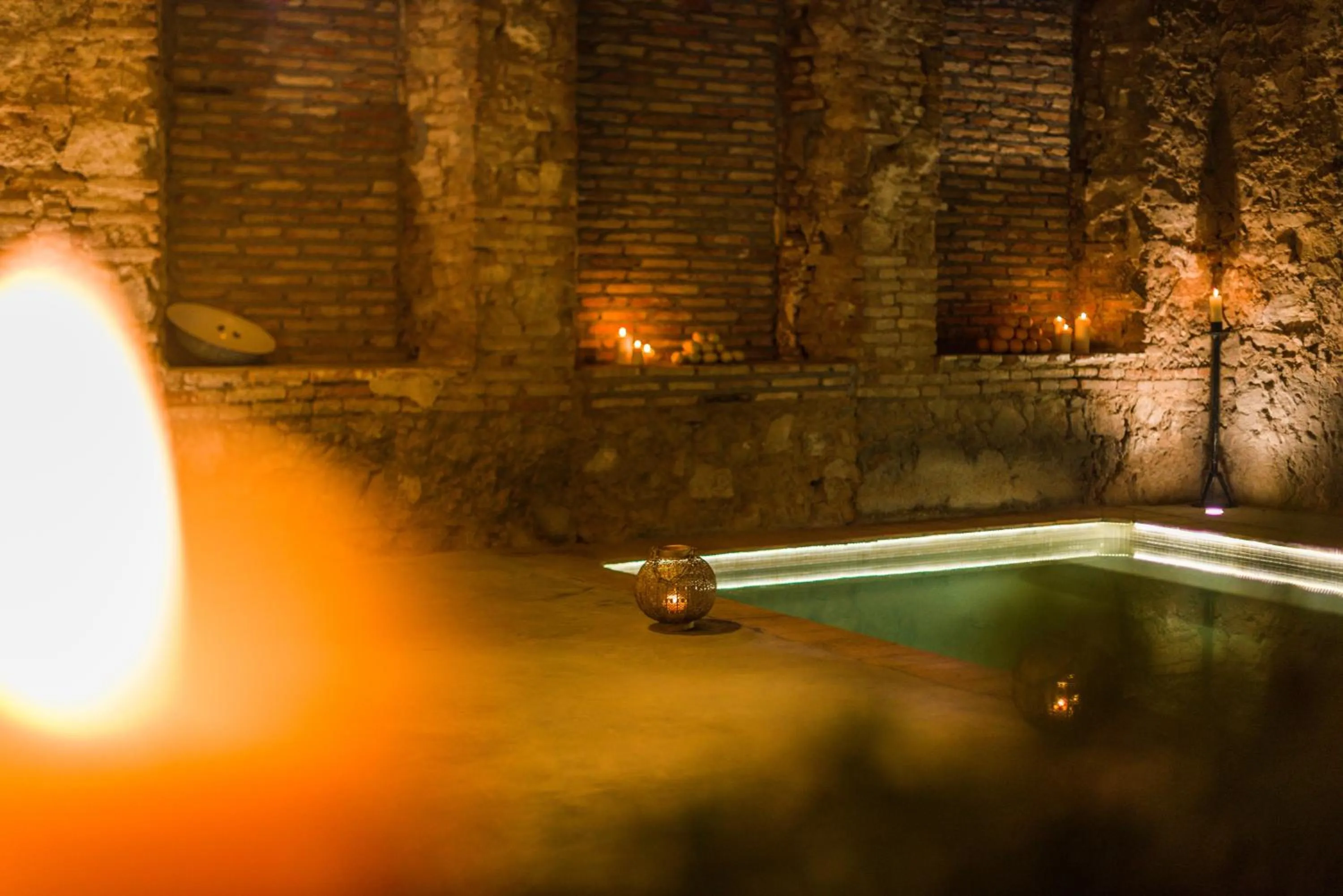 Hot Spring Bath in Balneario Aguas de Villaharta