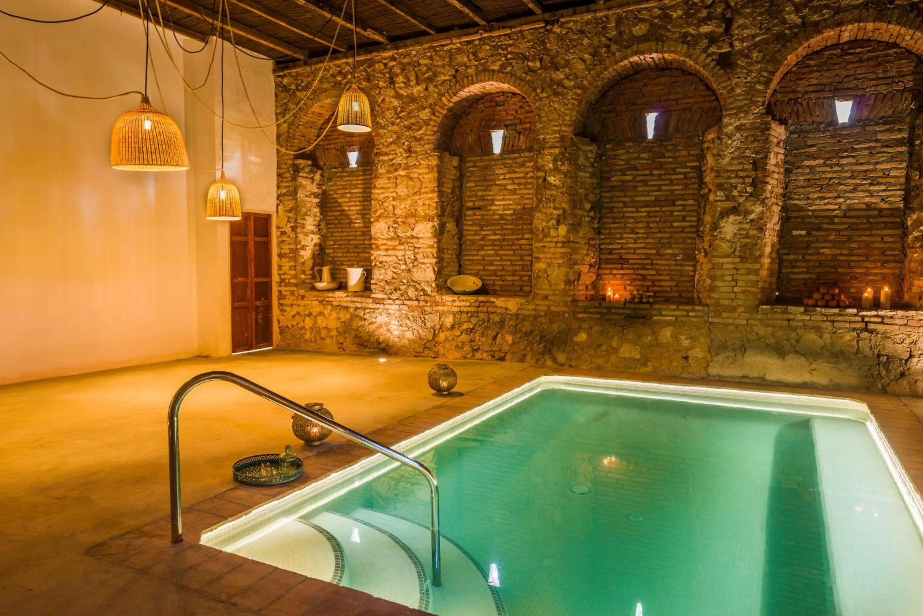 Hot Spring Bath in Balneario Aguas de Villaharta