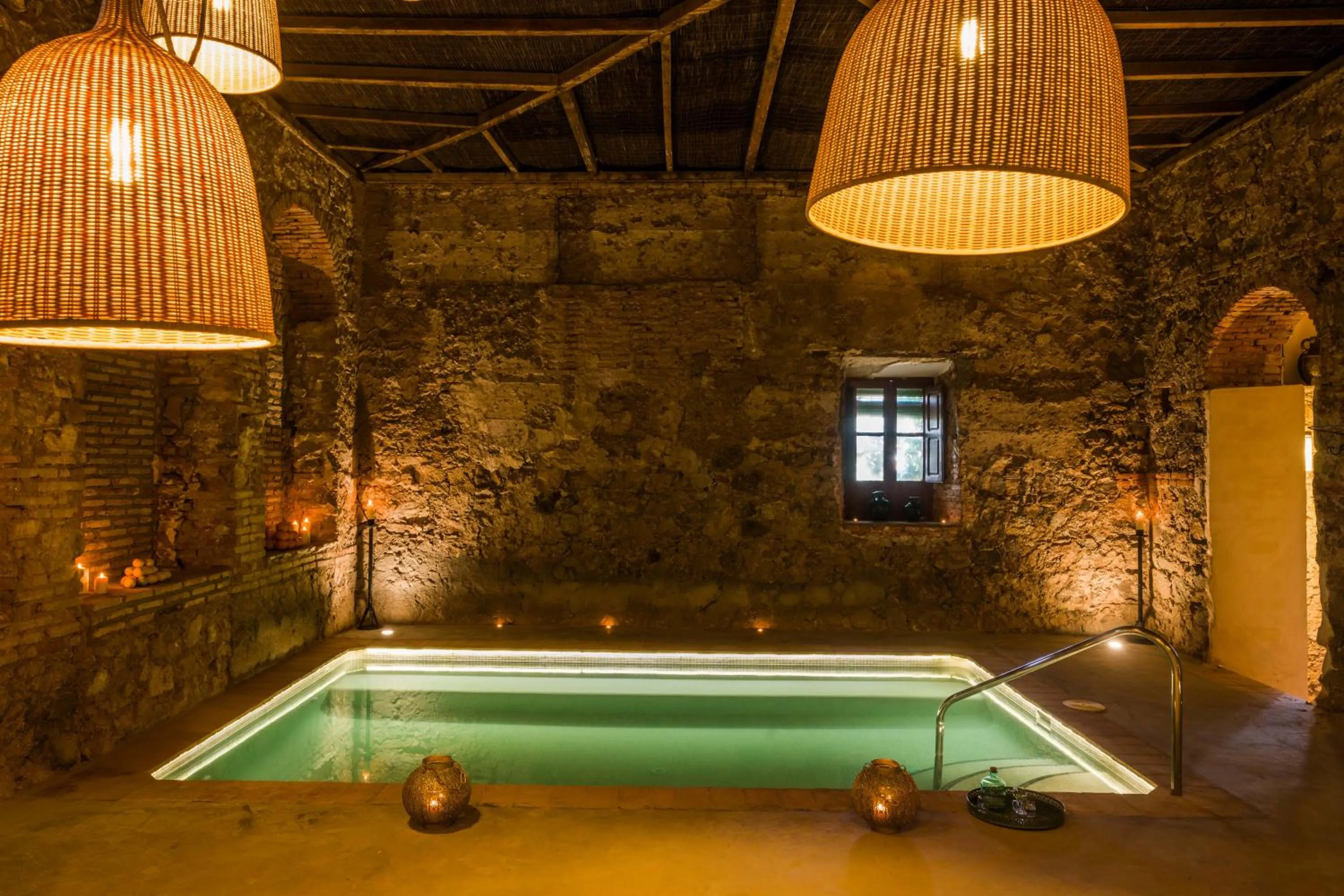 Hot Spring Bath in Balneario Aguas de Villaharta