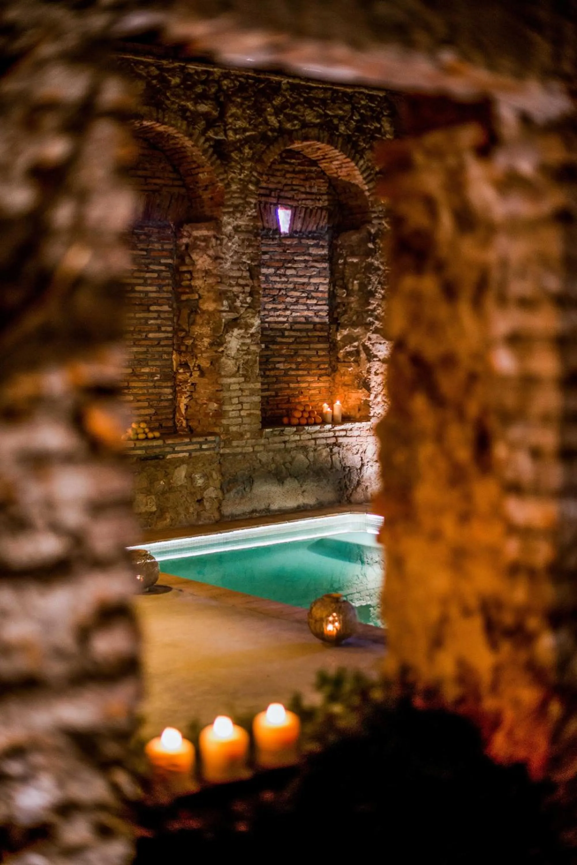 Hot Spring Bath in Balneario Aguas de Villaharta