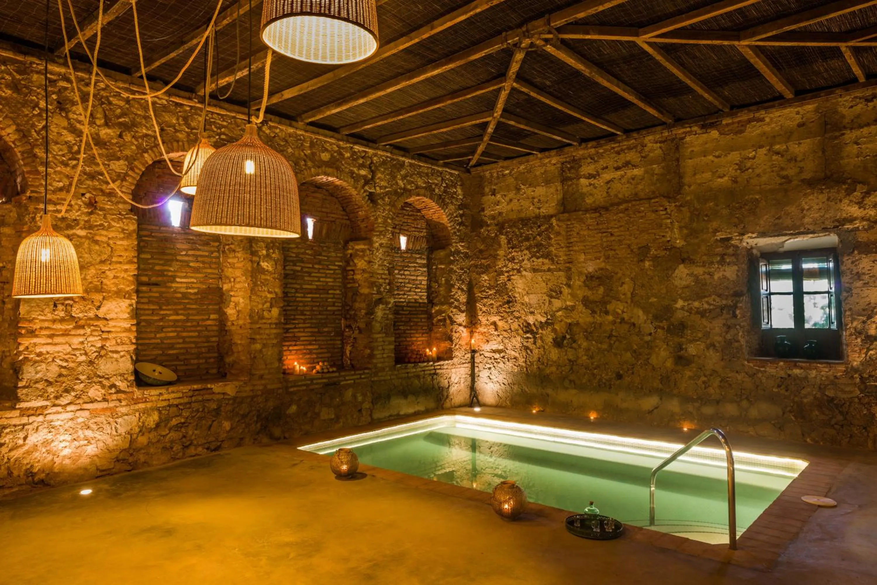 Hot Spring Bath in Balneario Aguas de Villaharta