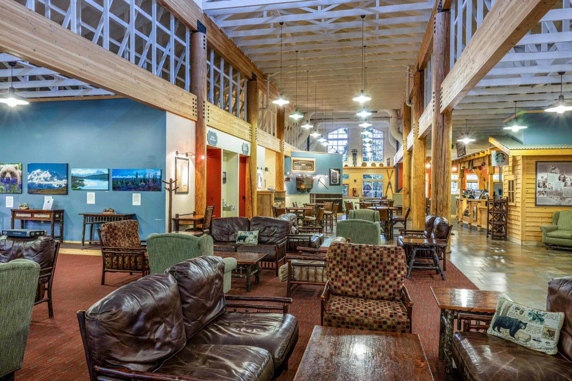Lobby or reception in Denali Park Village