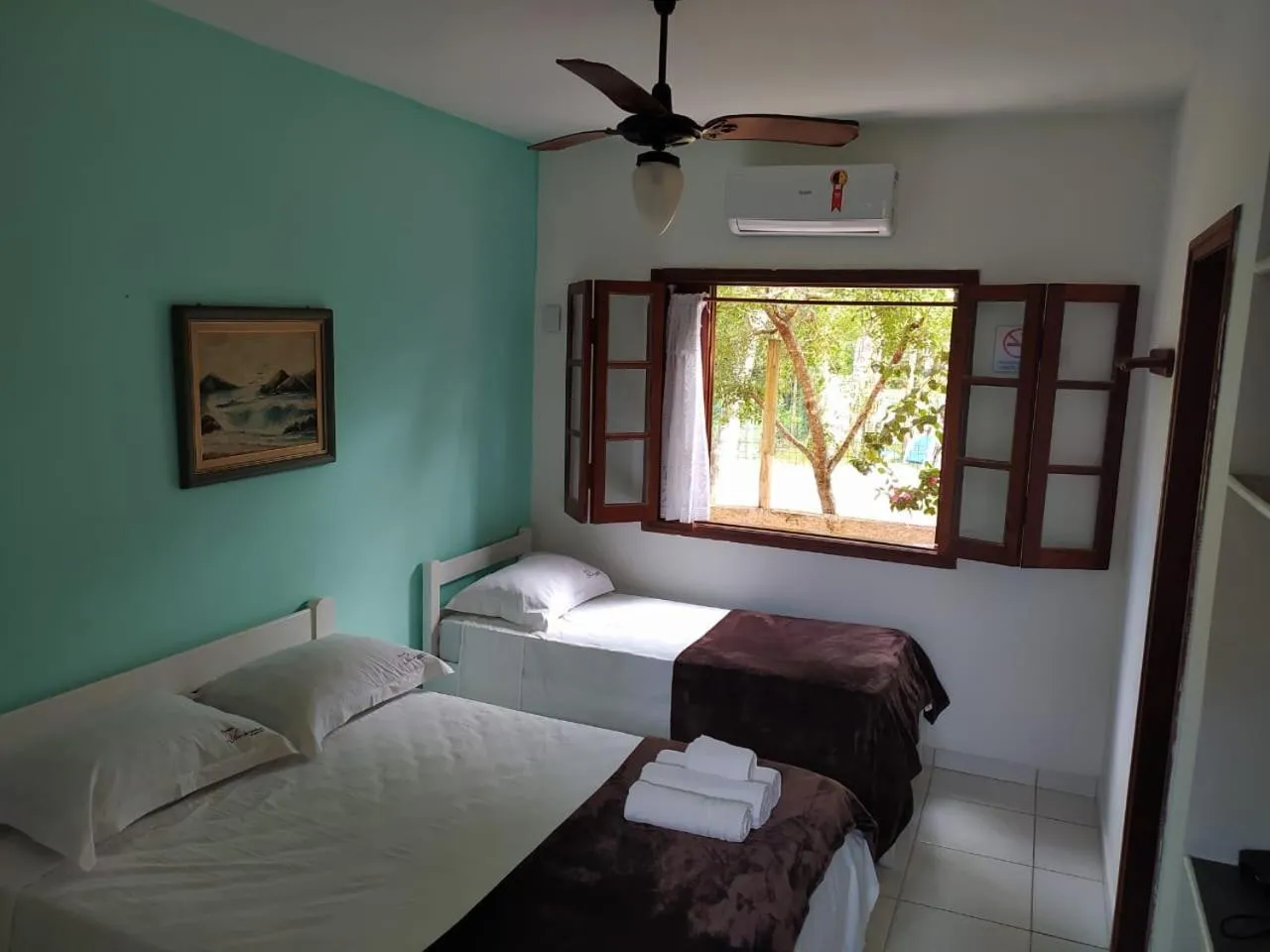 Bed in Pousada Azul Banana - Camburi