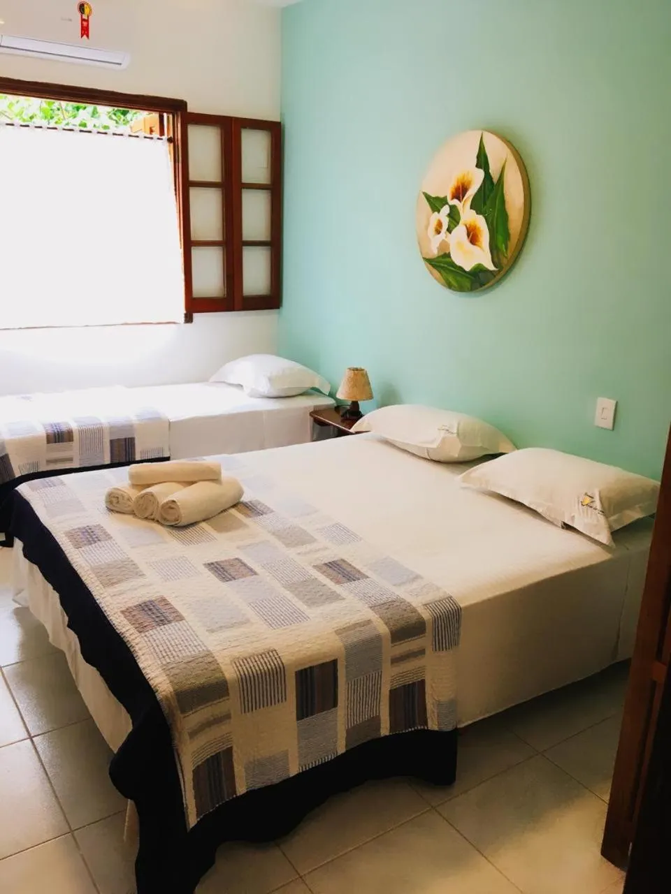 Bed in Pousada Azul Banana - Camburi