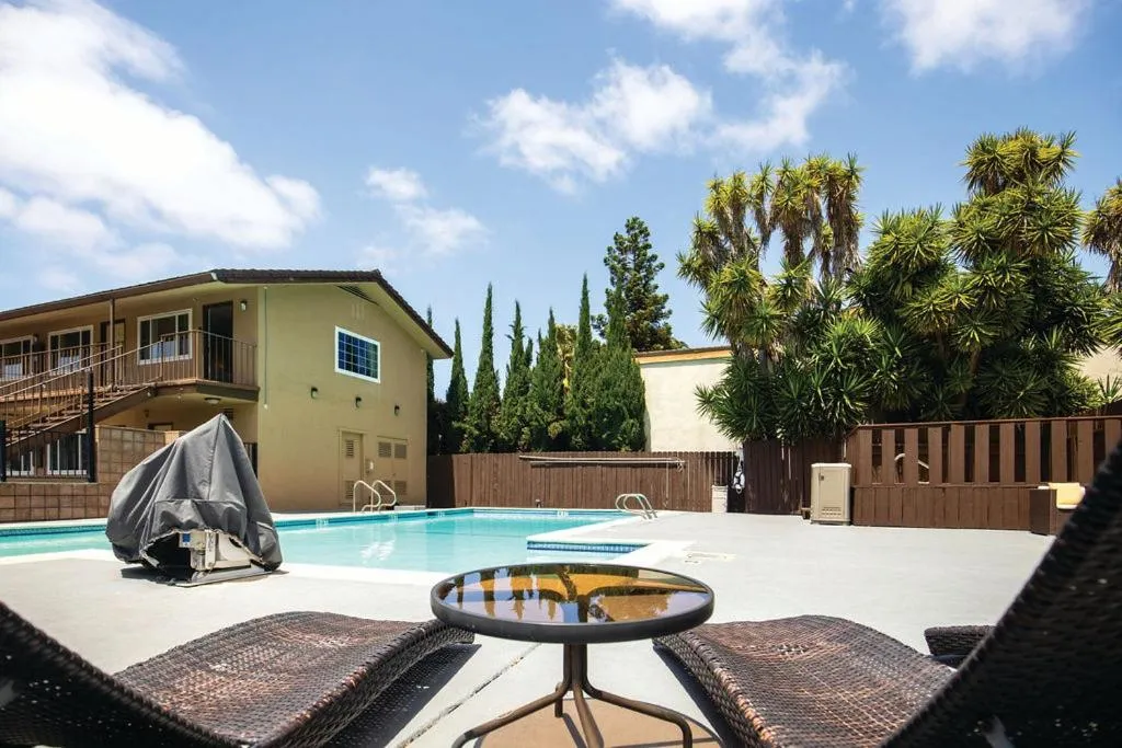 Pool view in Inn at San Luis Obispo