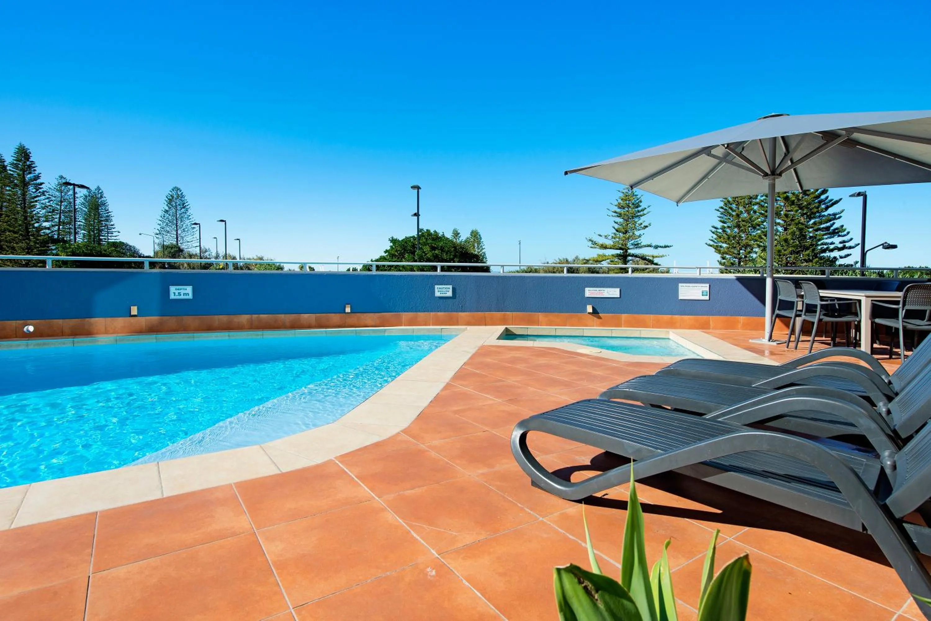 Swimming pool in ULTIQA Shearwater Resort