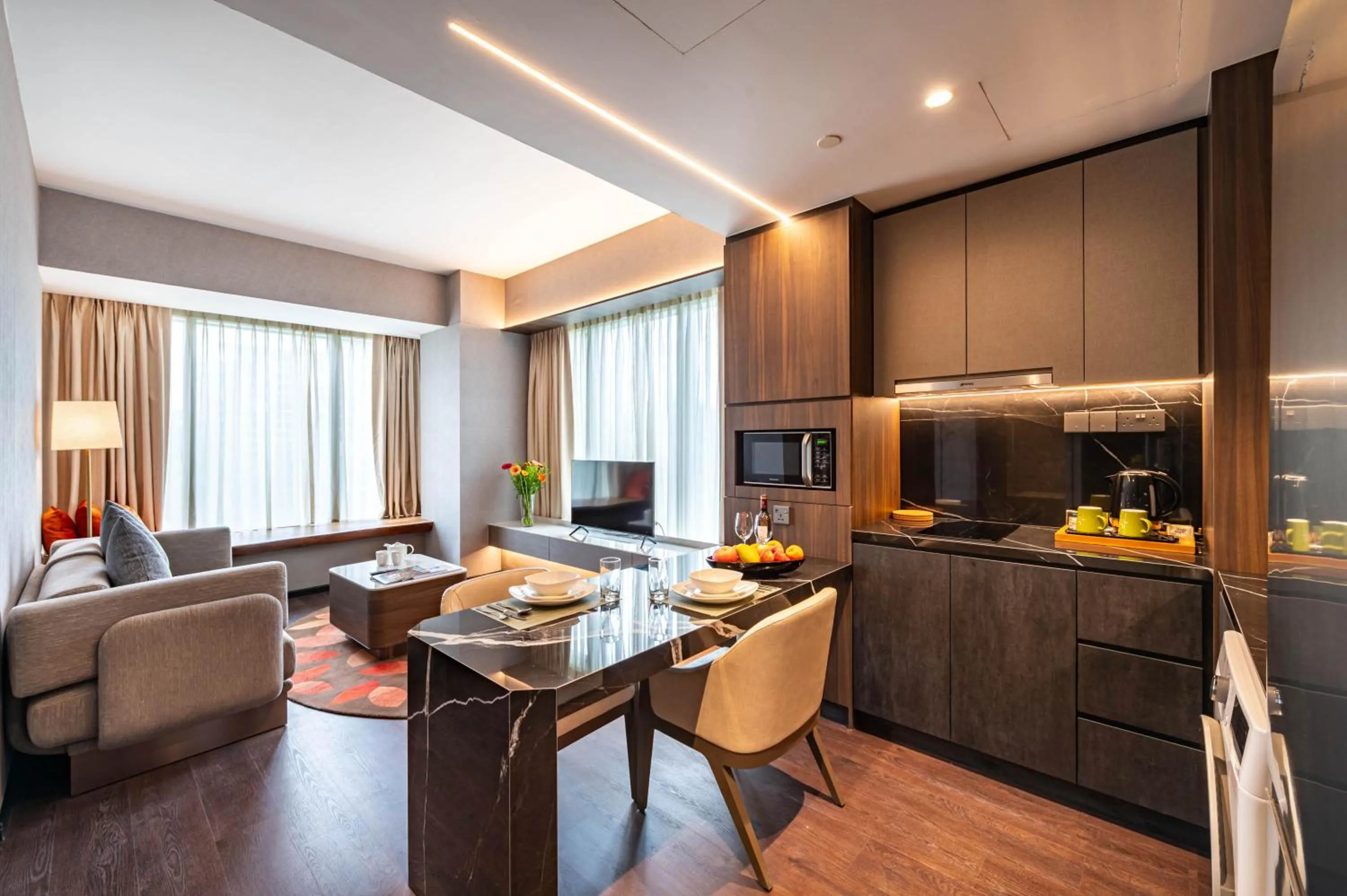 Living room in Park Avenue Rochester